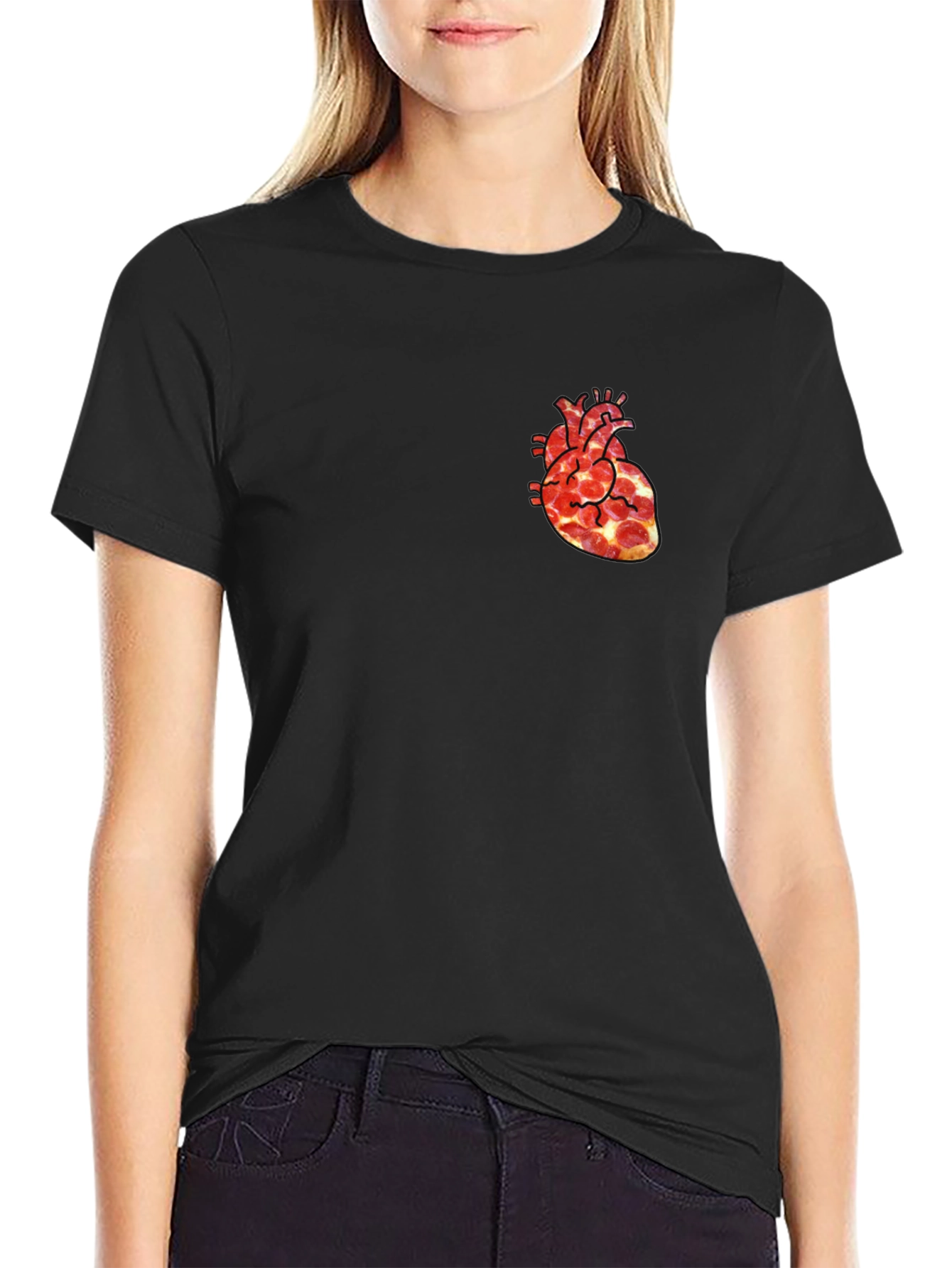 Pizza Heart Graphic Tee - Fun & Unique T-Shirt