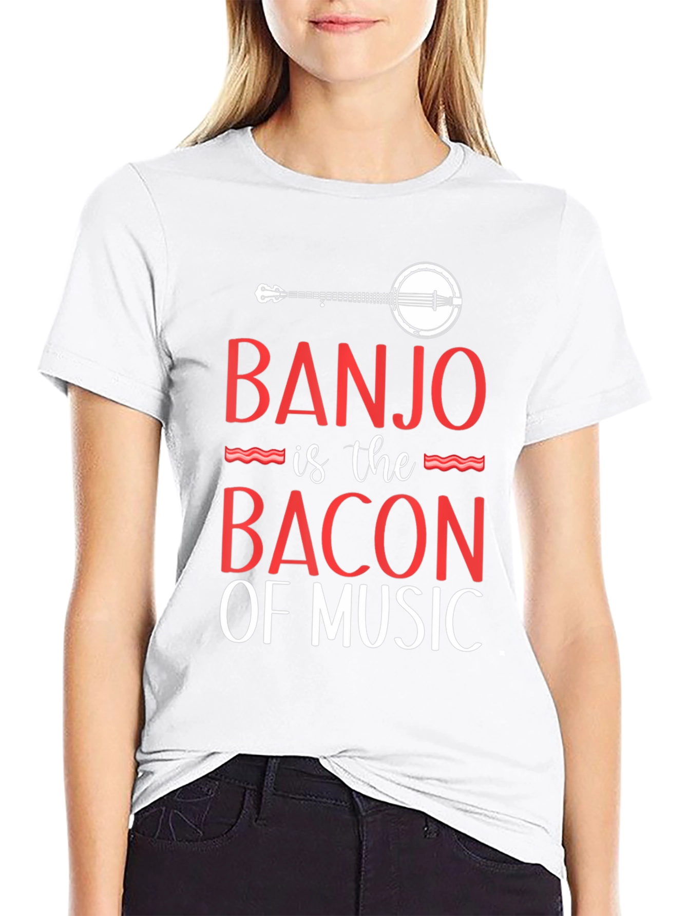 Banjo Bacon of Music Graphic Tee