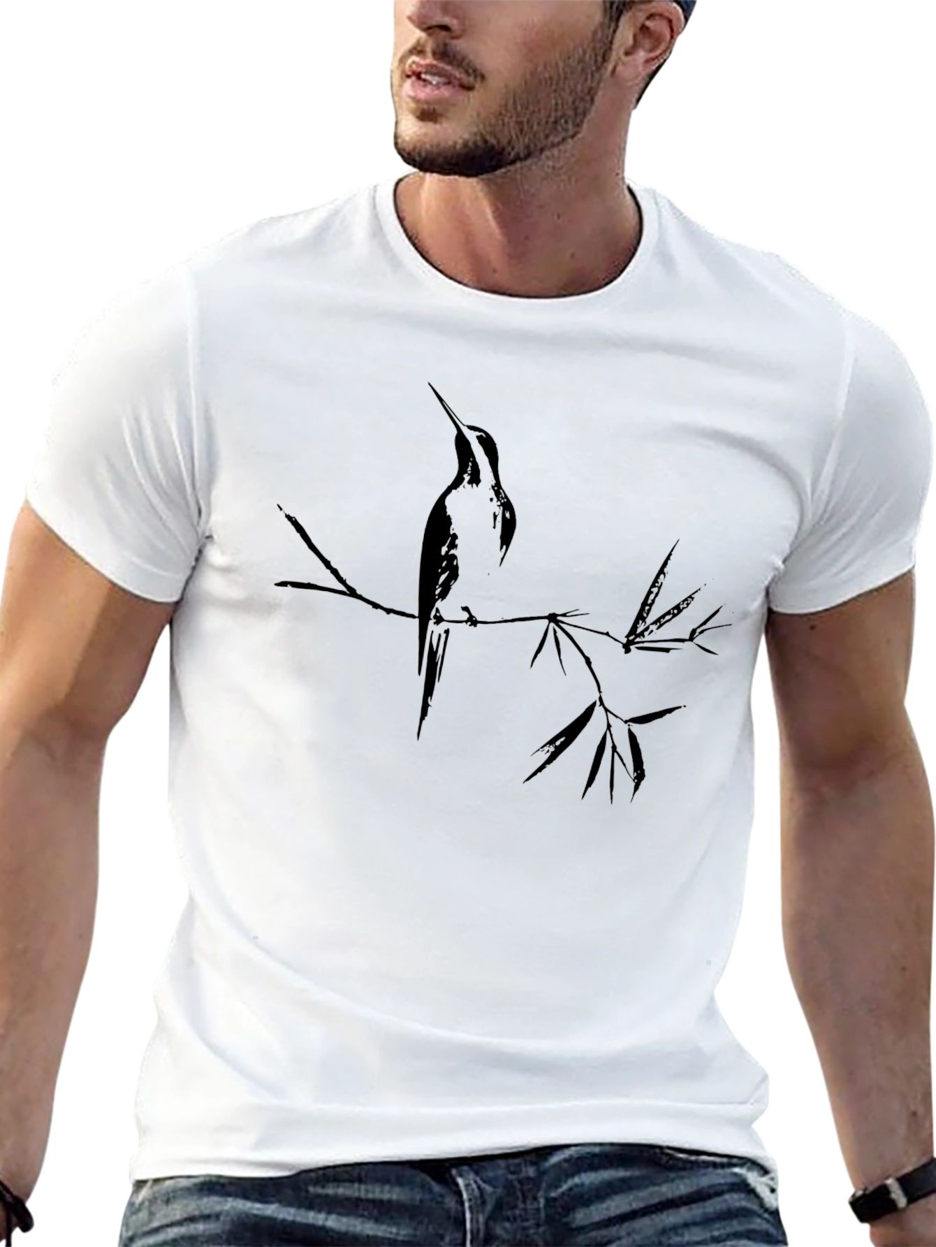 Hummingbird Graphic Tee - Black