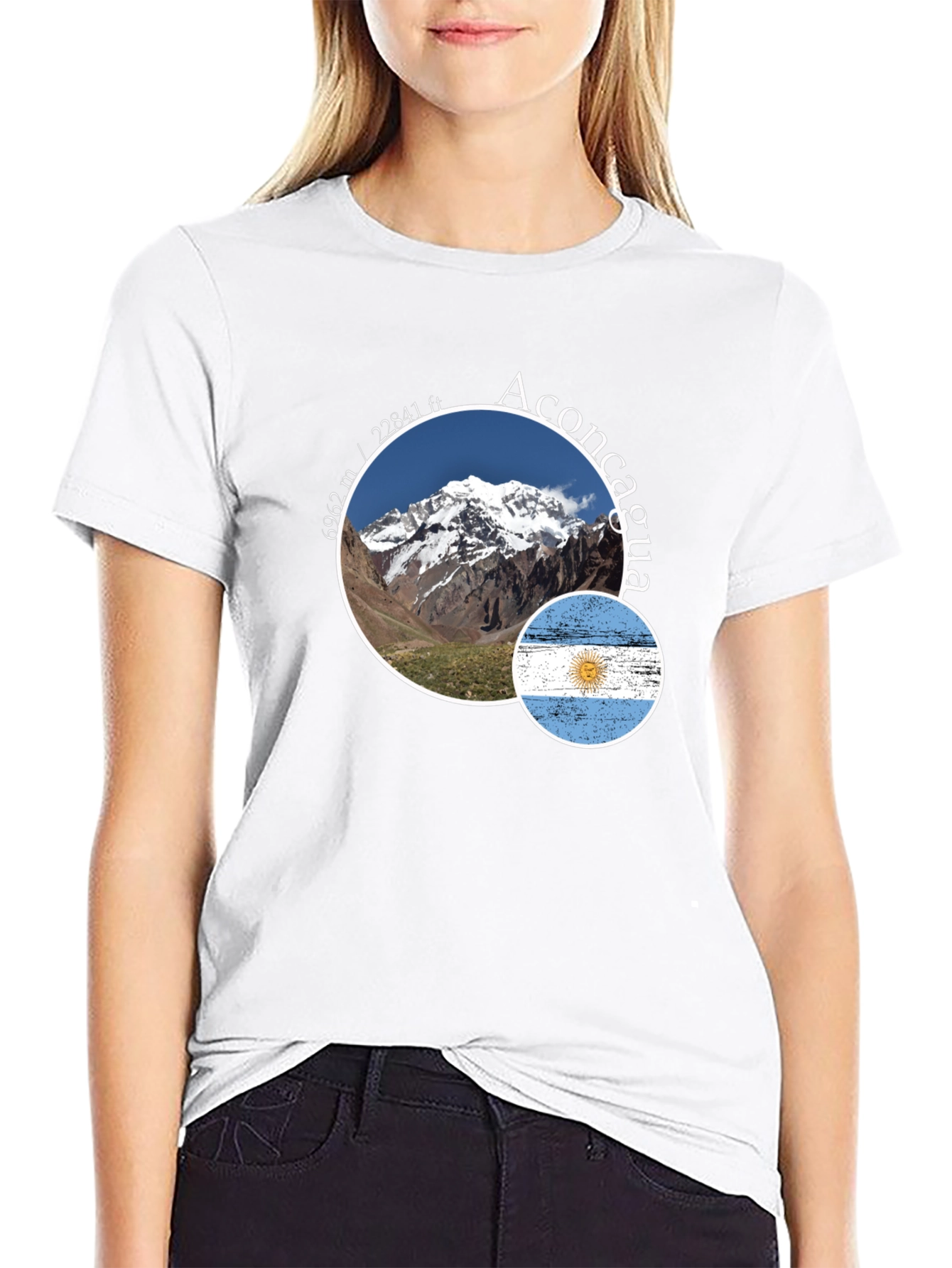 Aconcagua Argentina Flag T-Shirt