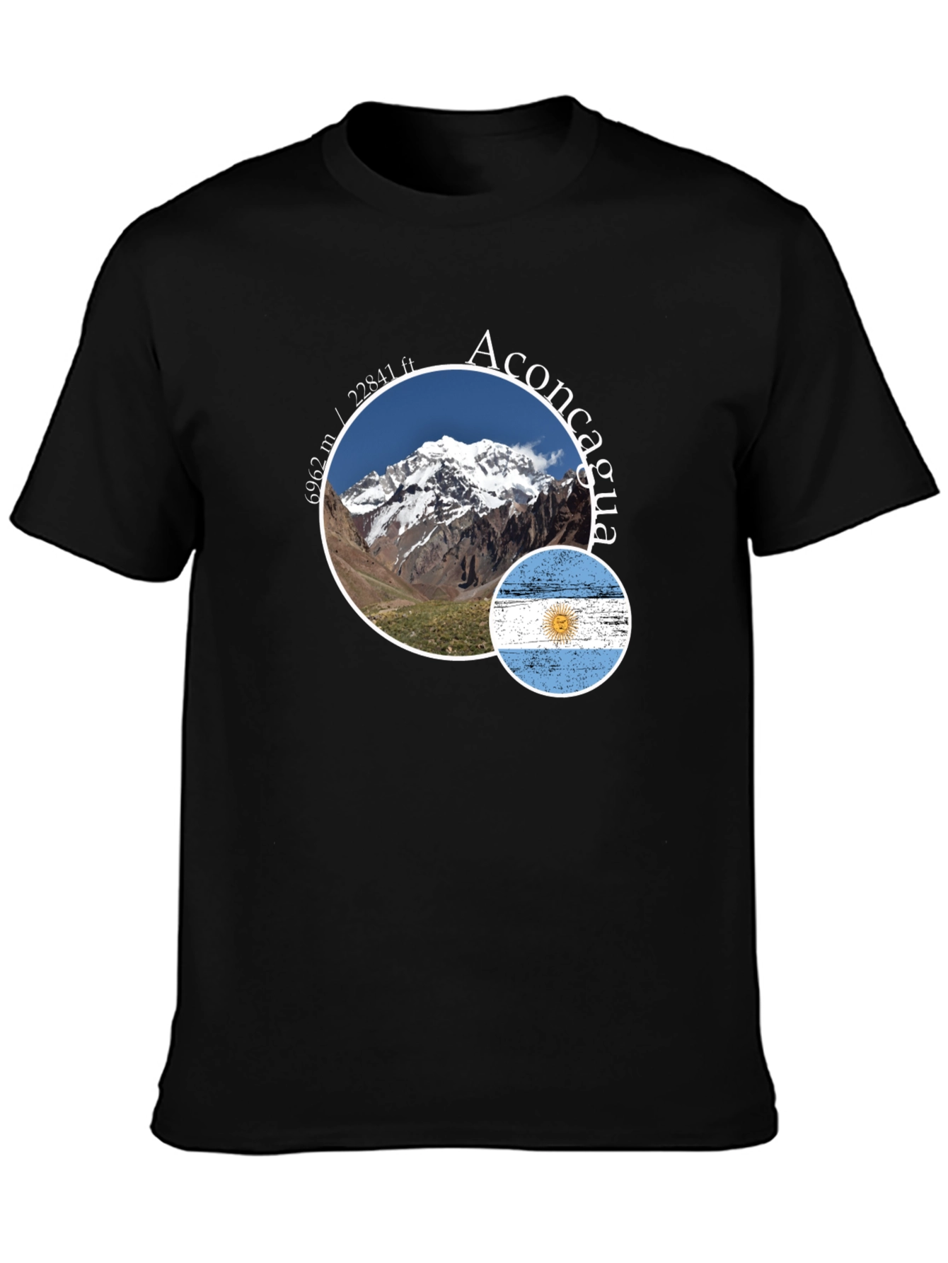 Aconcagua Argentina Flag T-Shirt