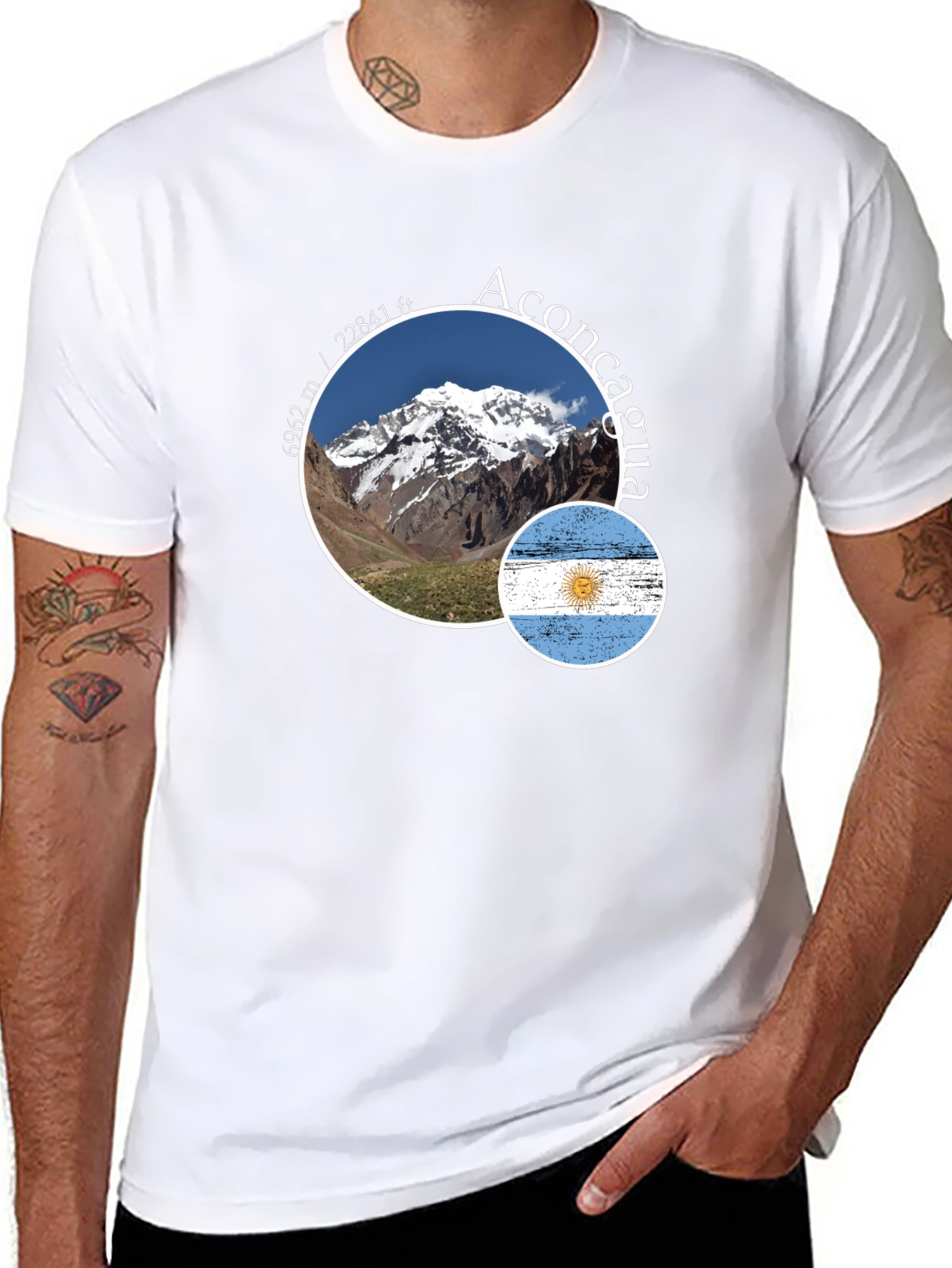 Aconcagua Argentina Flag T-Shirt