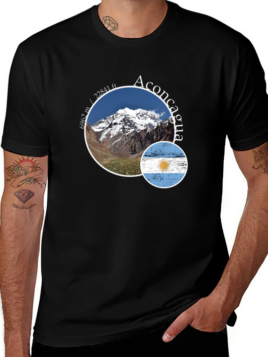 Aconcagua Argentina Flag T-Shirt