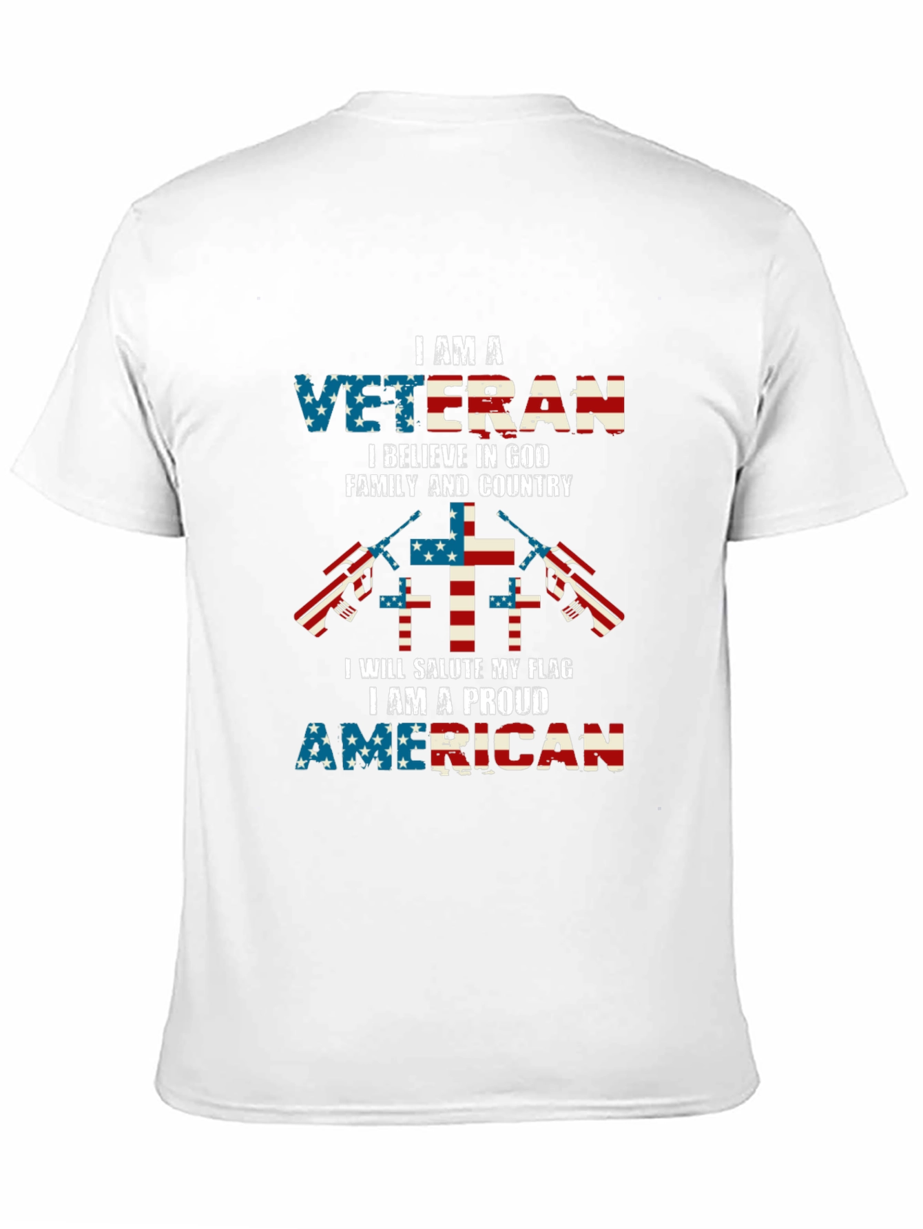 Proud Veteran American Flag T-Shirt