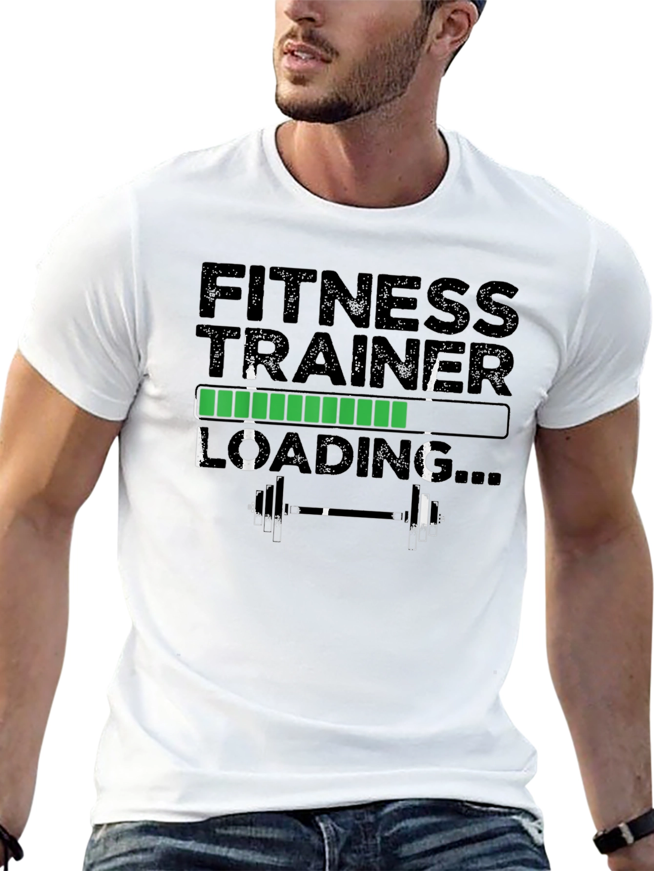 Fitness Trainer Loading T-Shirt - Gym Workout Tee