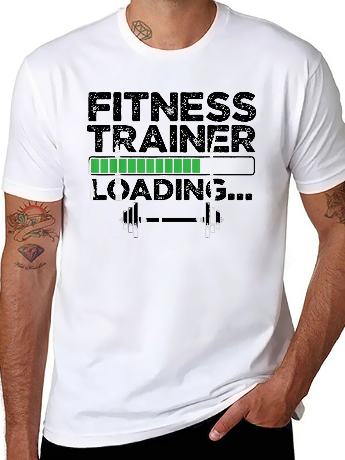 Fitness Trainer Loading T-Shirt - Gym Workout Tee