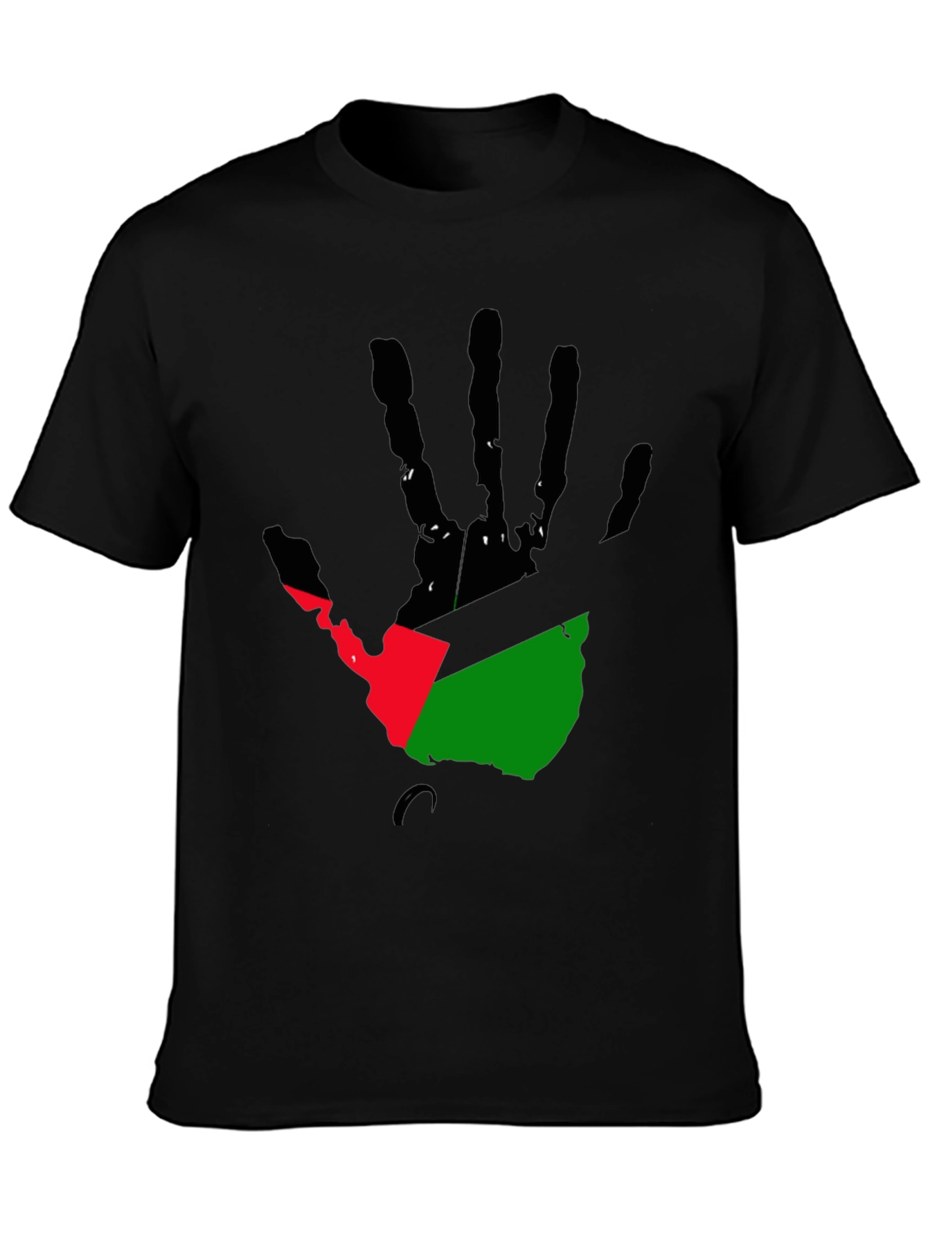 Handprint Flag Graphic Tee - Black