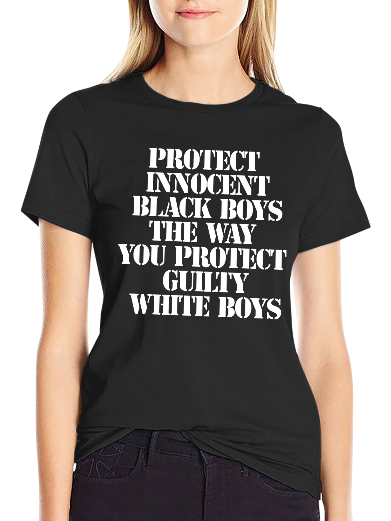 Protect Innocent Boys Graphic T-Shirt