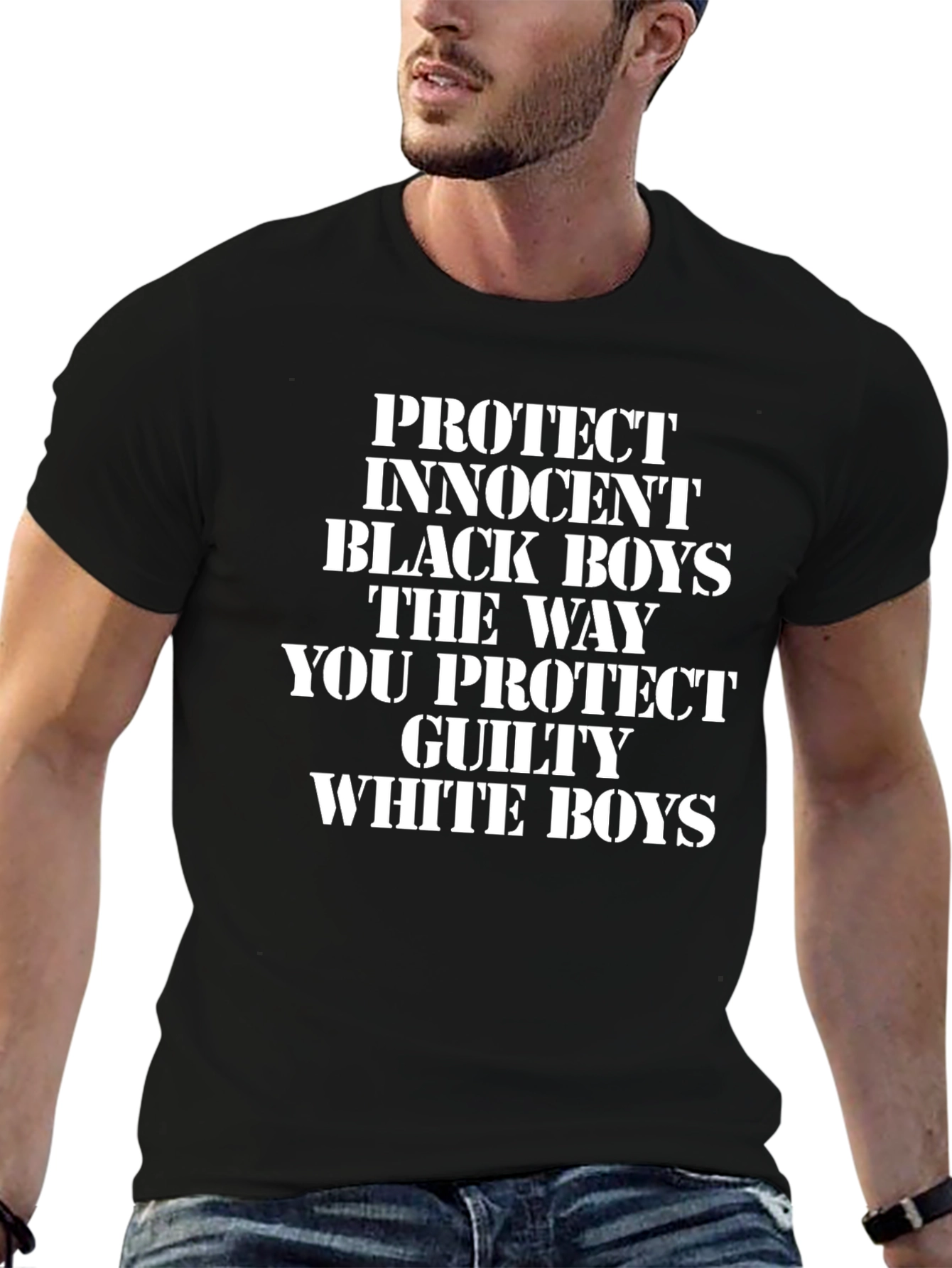Protect Innocent Boys Graphic T-Shirt