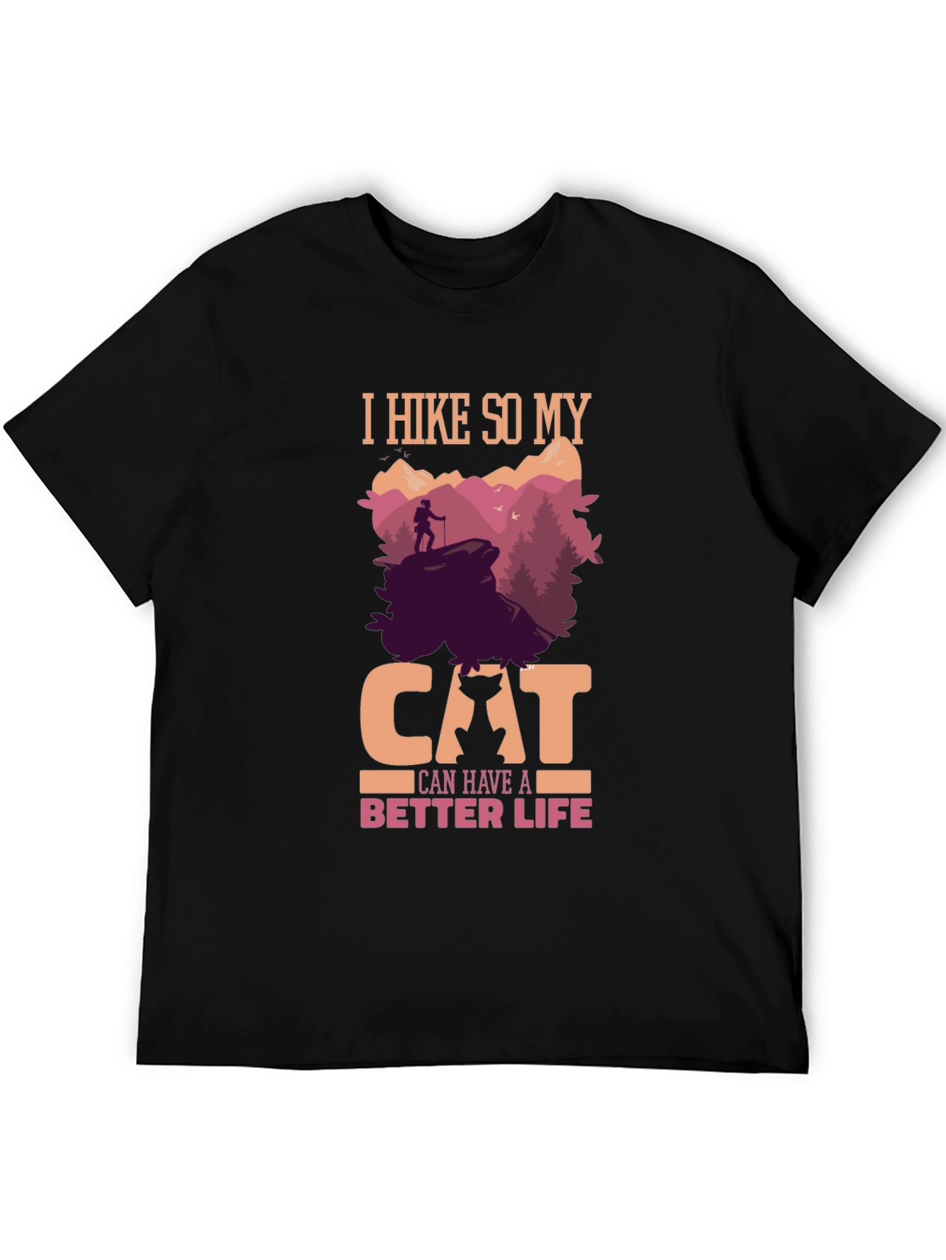 Hiking Cat Lover T-Shirt - Better Life Design