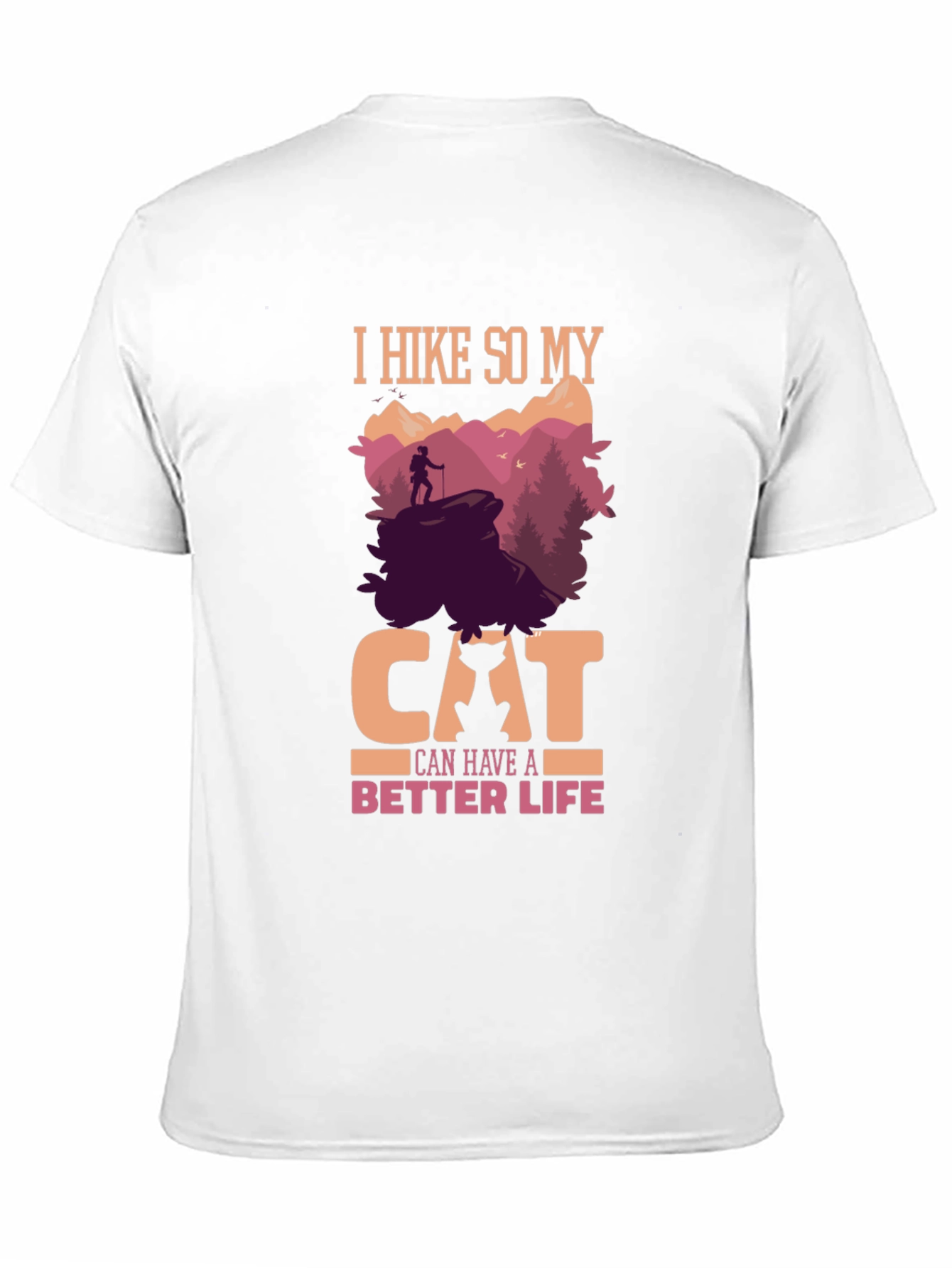 Hiking Cat Lover T-Shirt - Better Life Design