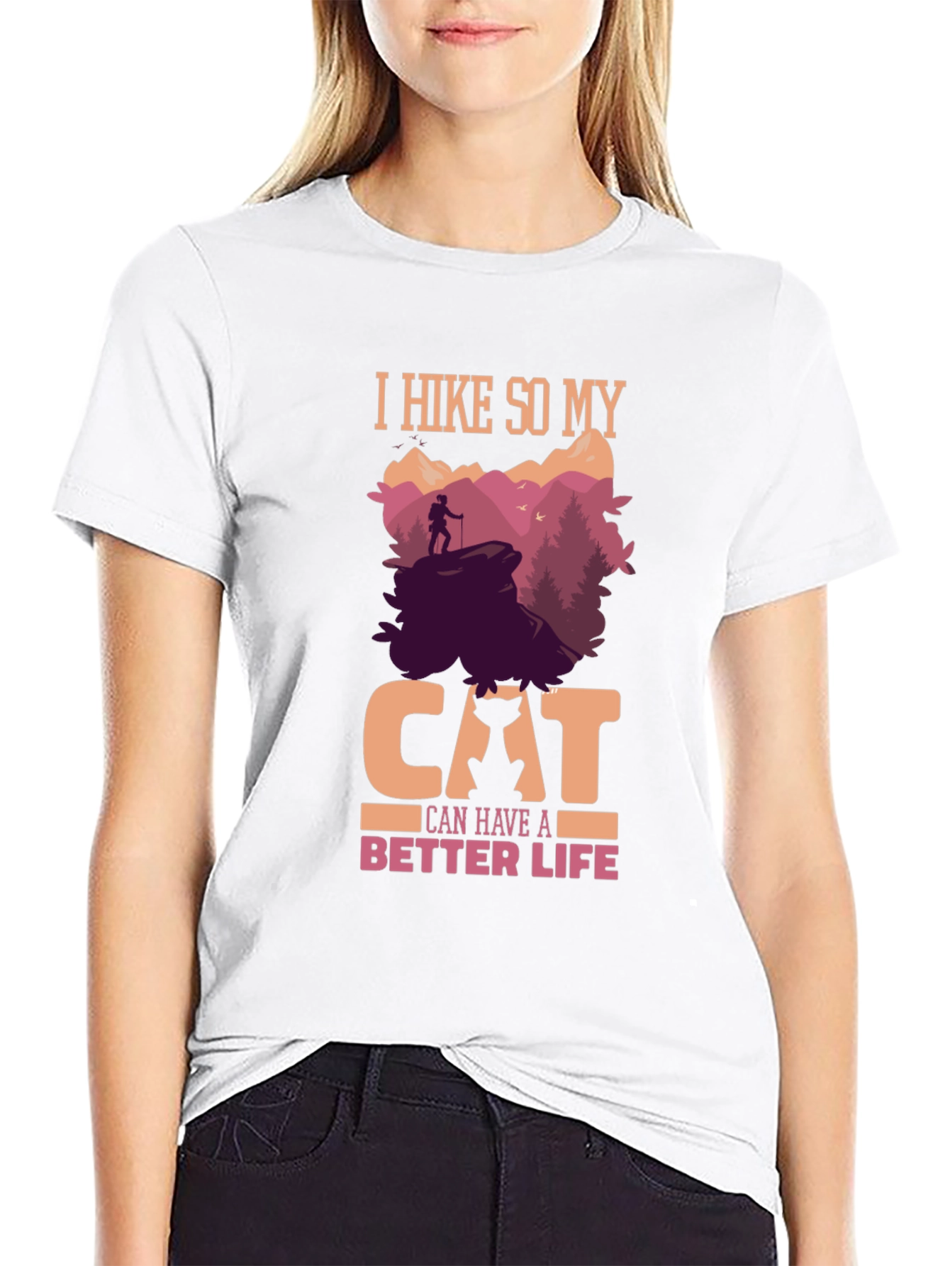 Hiking Cat Lover T-Shirt - Better Life Design