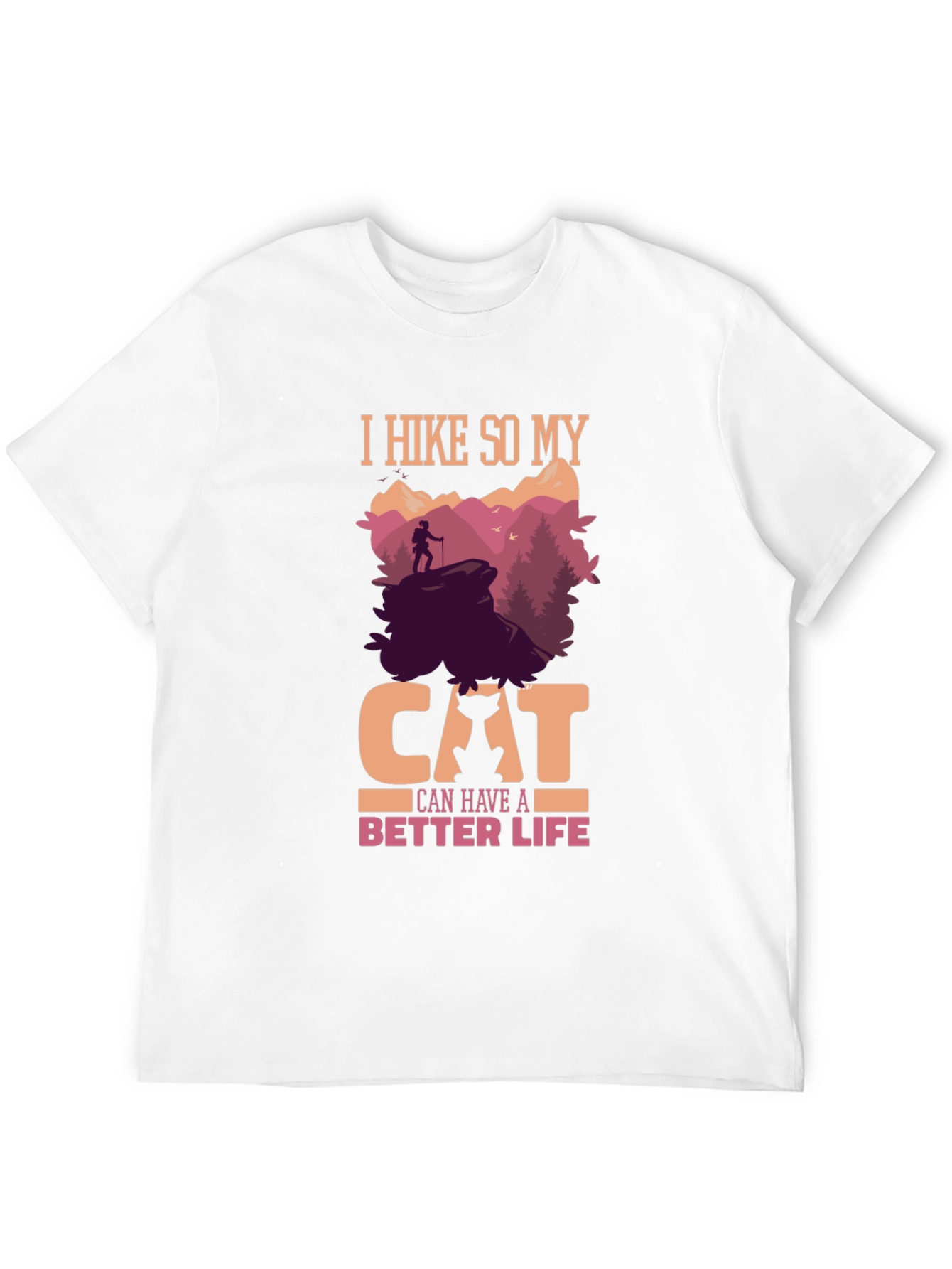Hiking Cat Lover T-Shirt - Better Life Design
