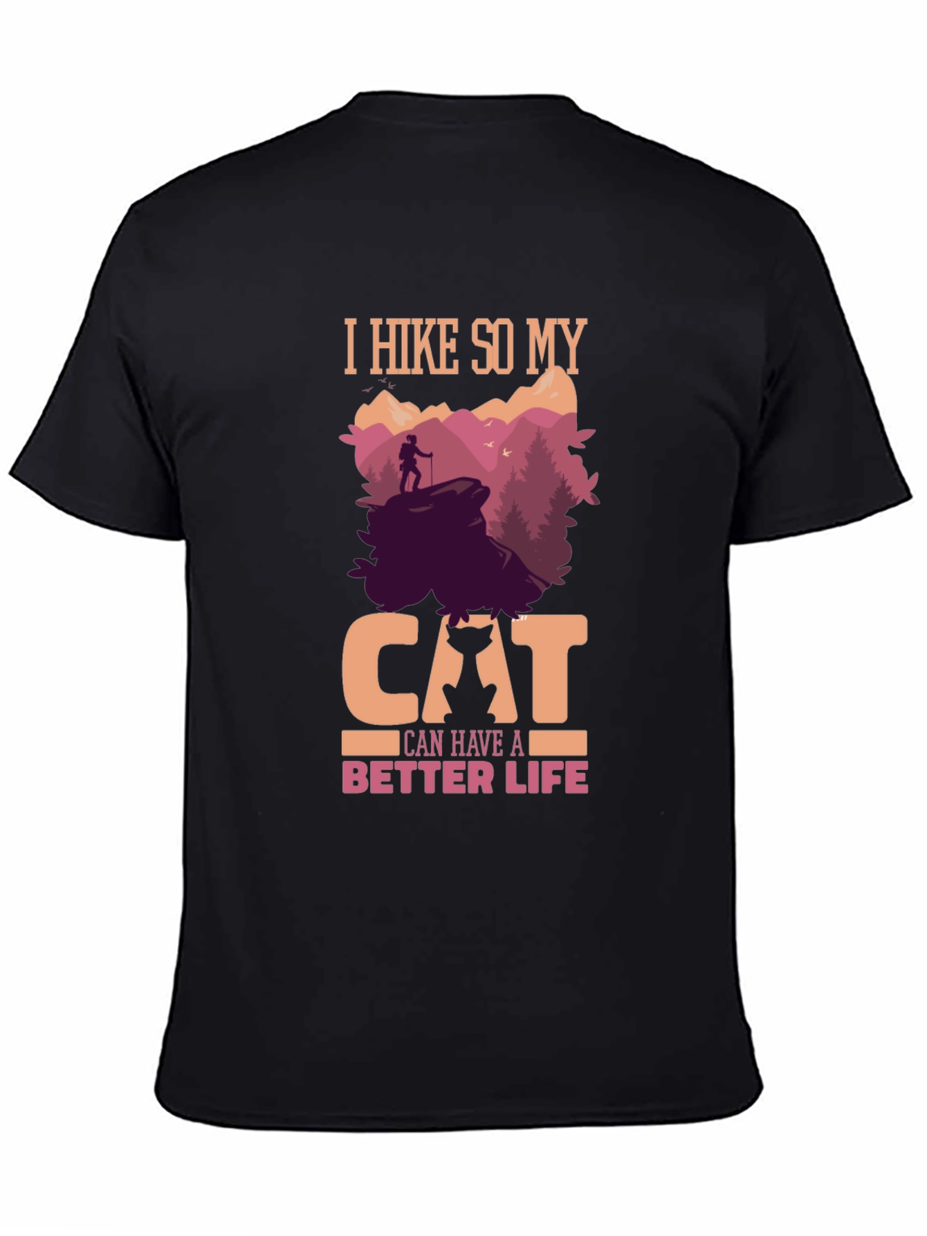Hiking Cat Lover T-Shirt - Better Life Design
