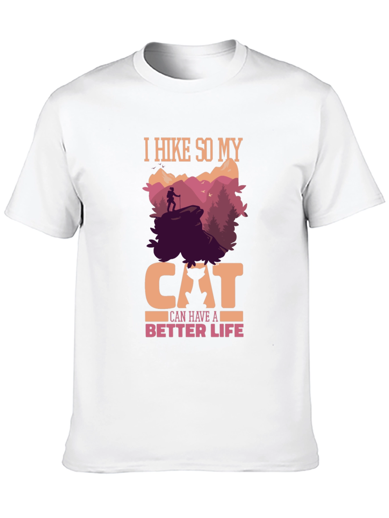 Hiking Cat Lover T-Shirt - Better Life Design
