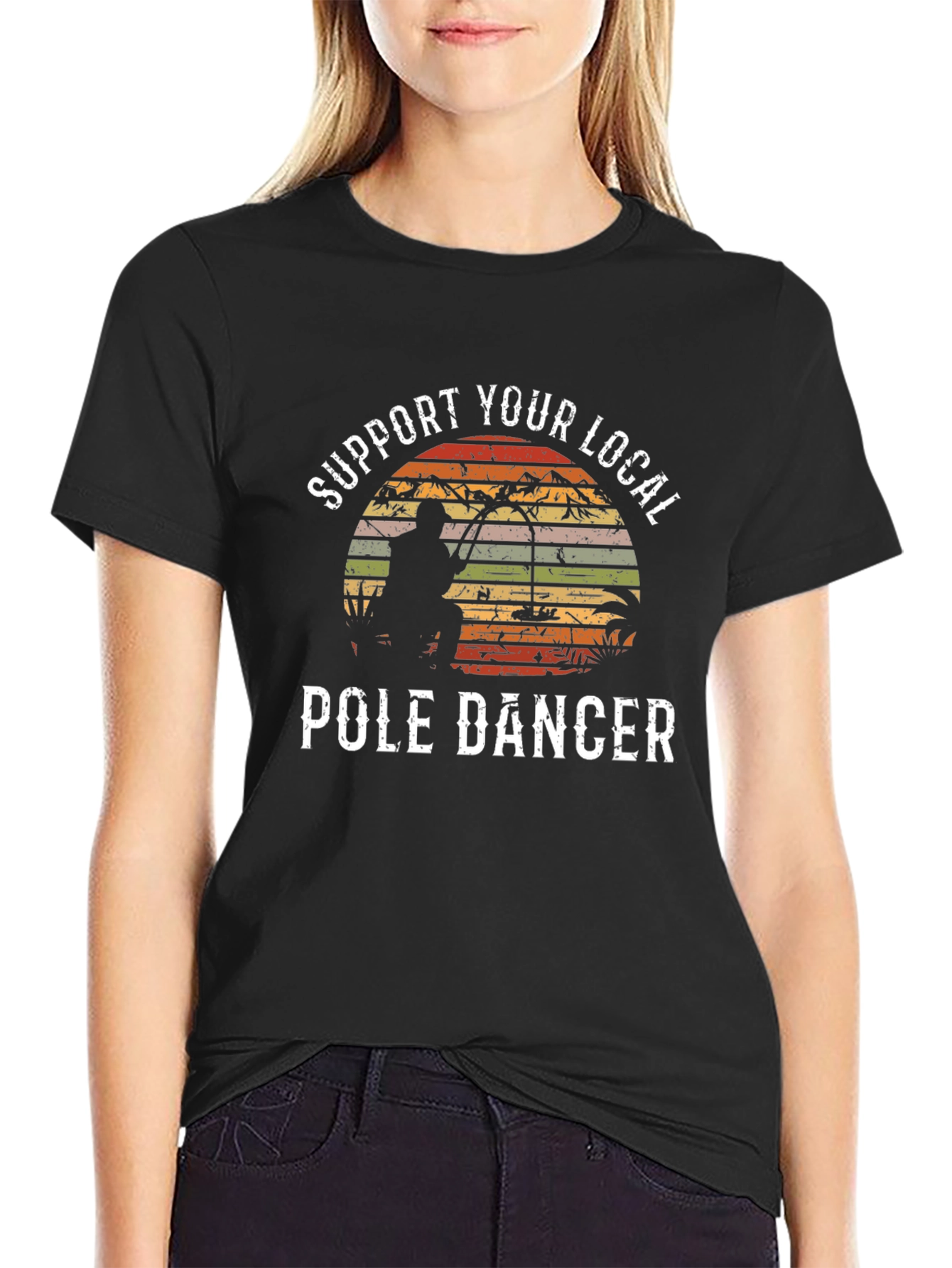 Support Your Local Pole Dancer Fishing T-Shirt