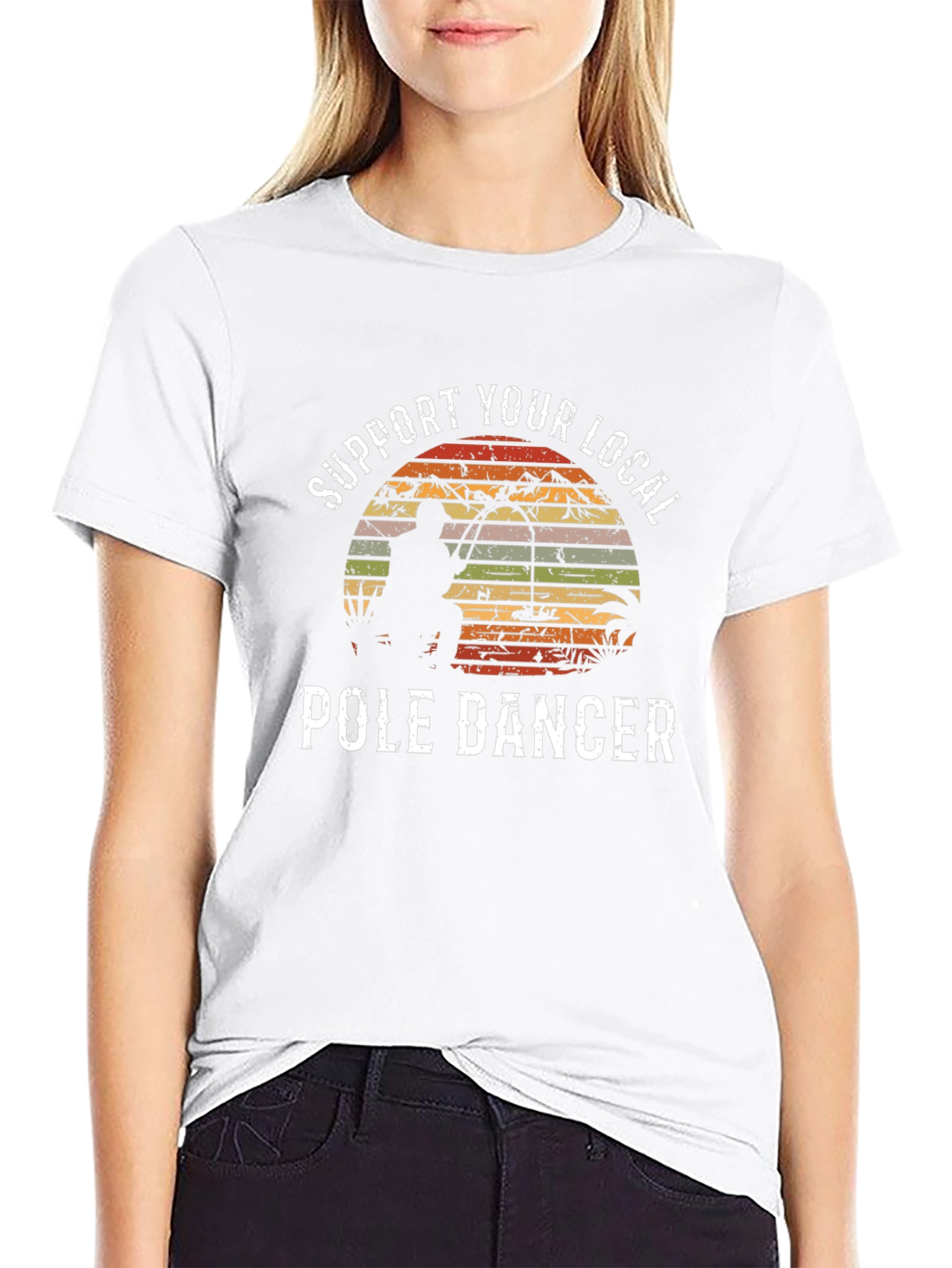 Support Your Local Pole Dancer Fishing T-Shirt