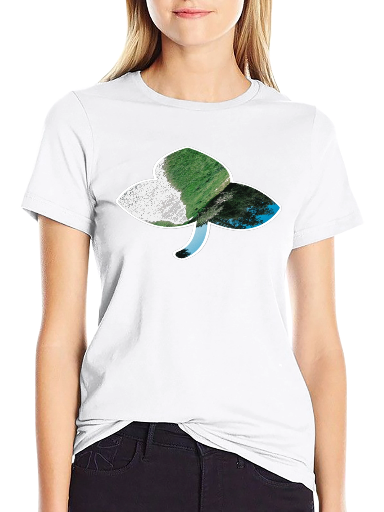 Shamrock Landscape Graphic Tee - Black