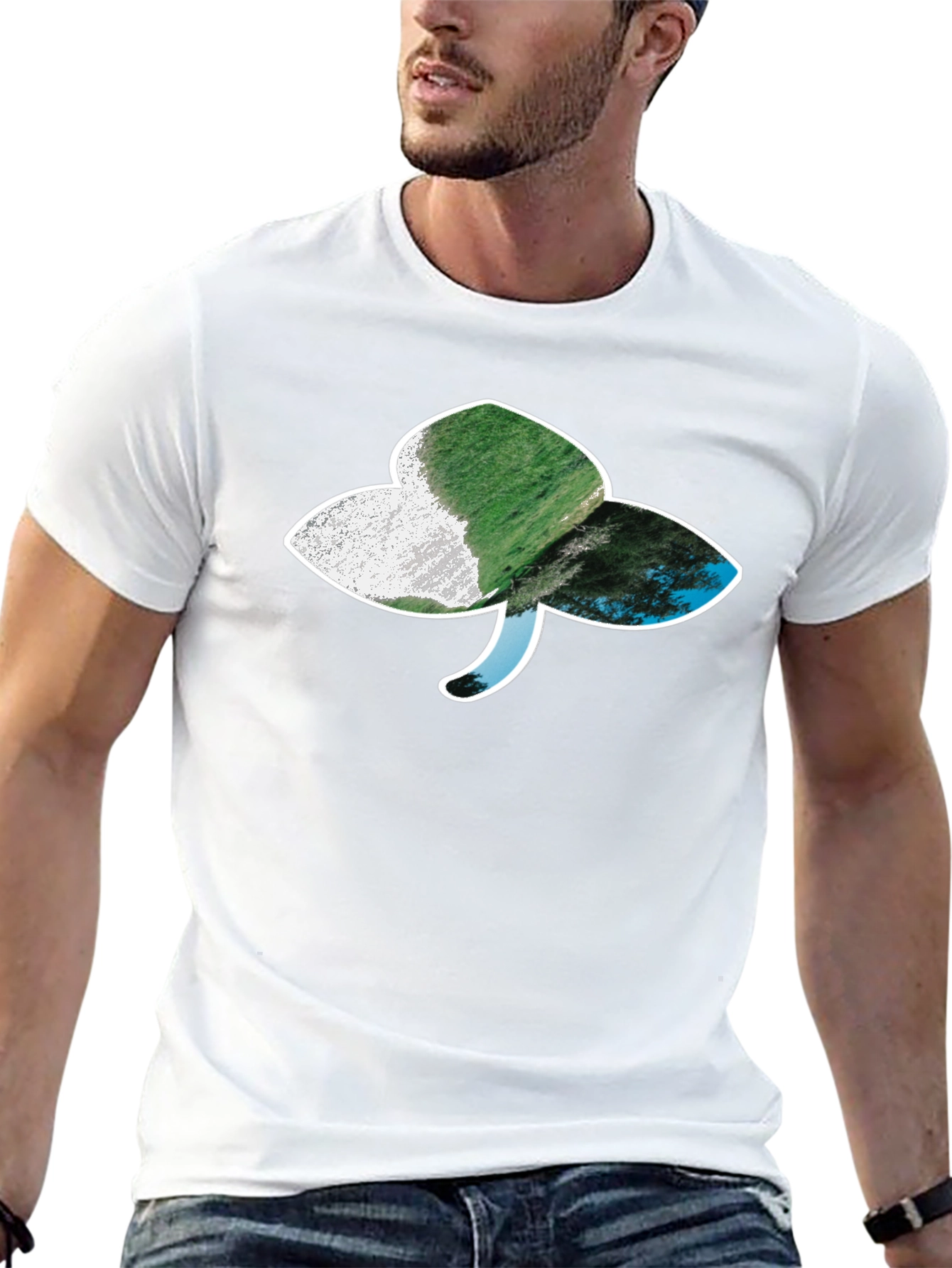 Shamrock Landscape Graphic Tee - Black