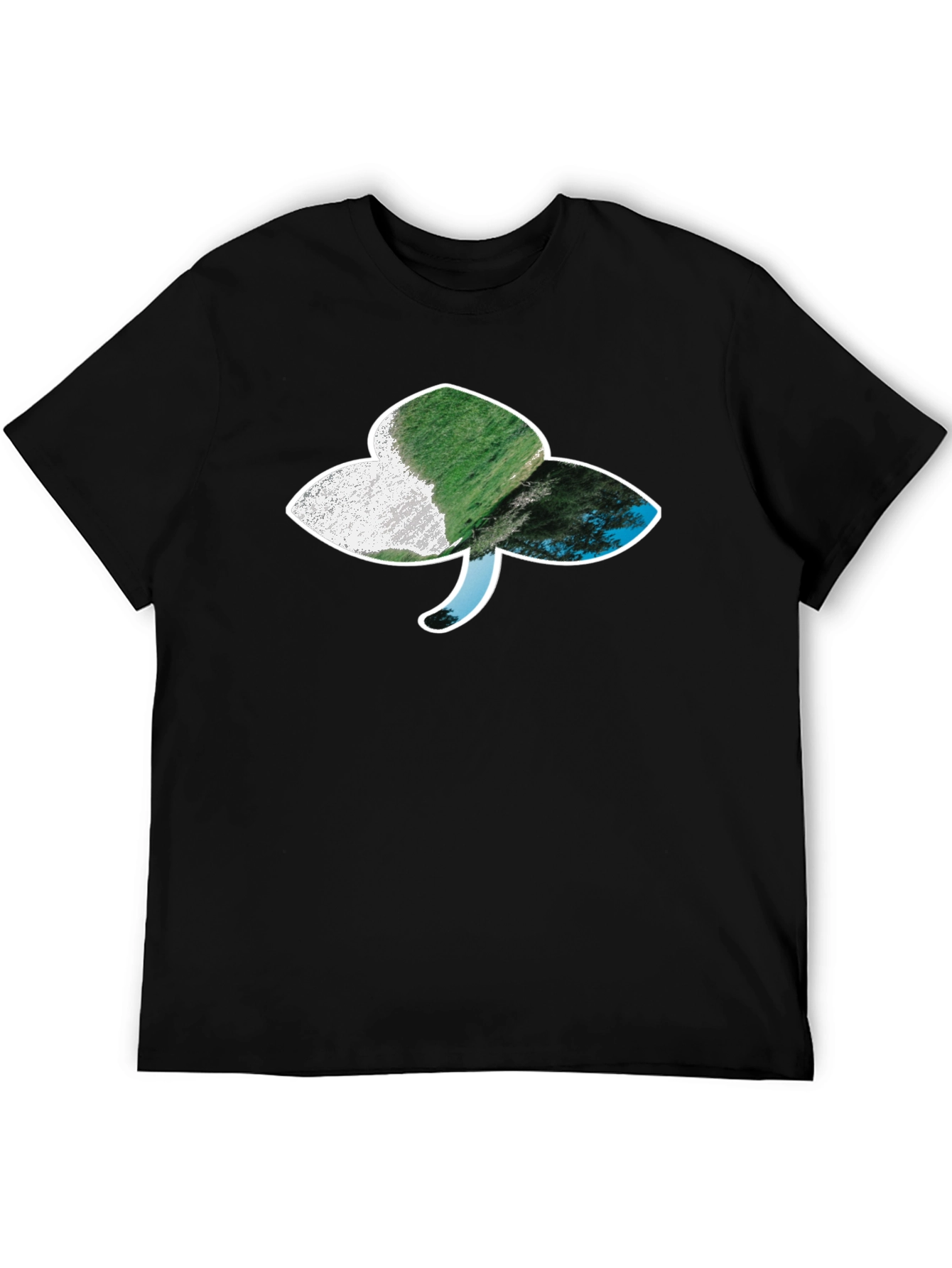 Shamrock Landscape Graphic Tee - Black