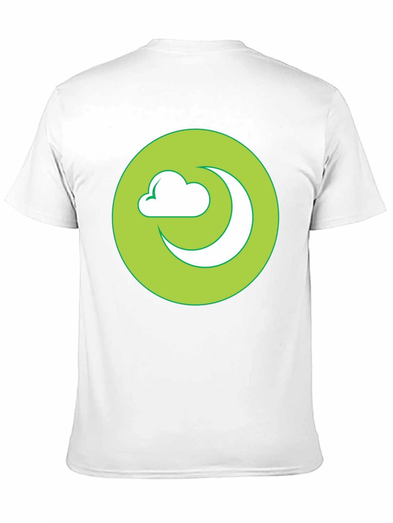 Moon Cloud Graphic Black T-Shirt