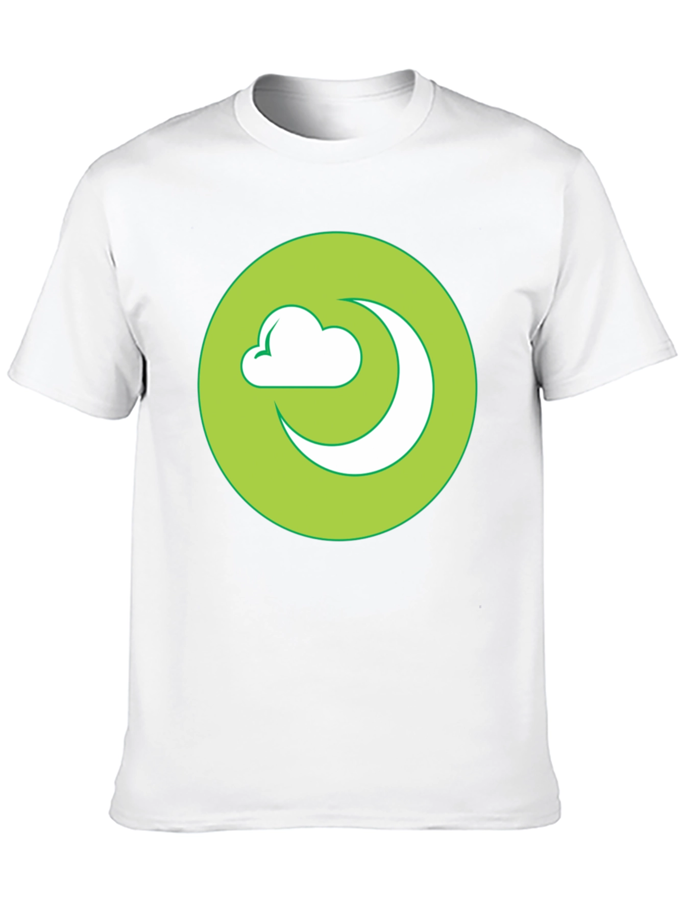 Moon Cloud Graphic Black T-Shirt