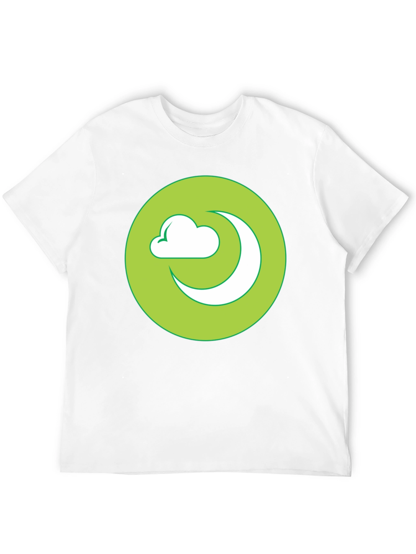 Moon Cloud Graphic Black T-Shirt