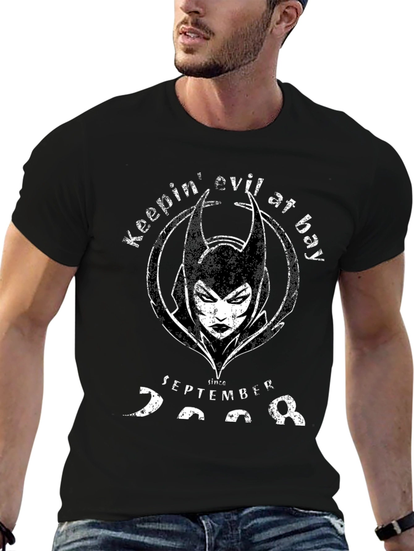 Keepin Evil At Bay Graphic T-Shirt