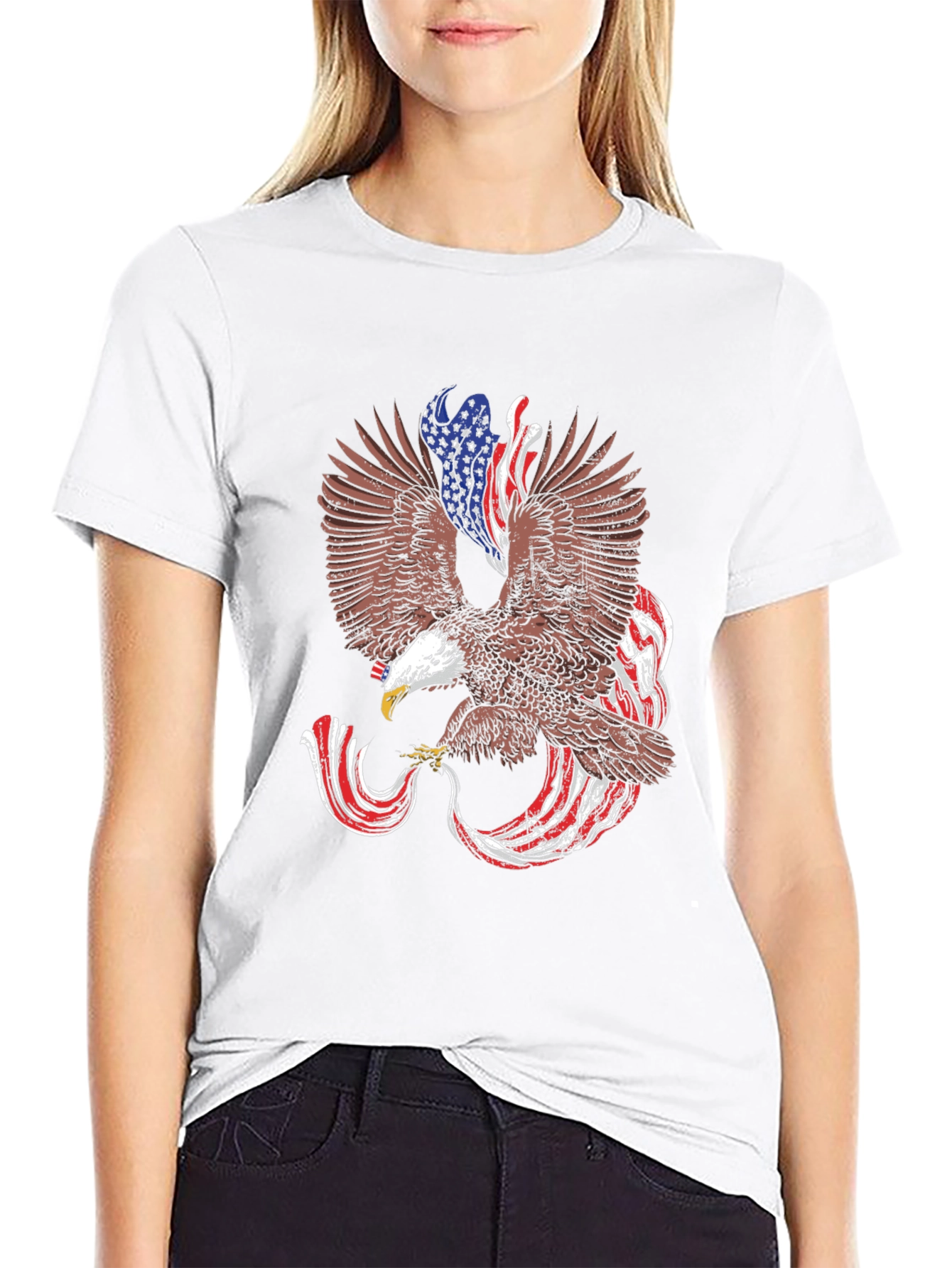 Eagle USA Flag Patriotic T-Shirt