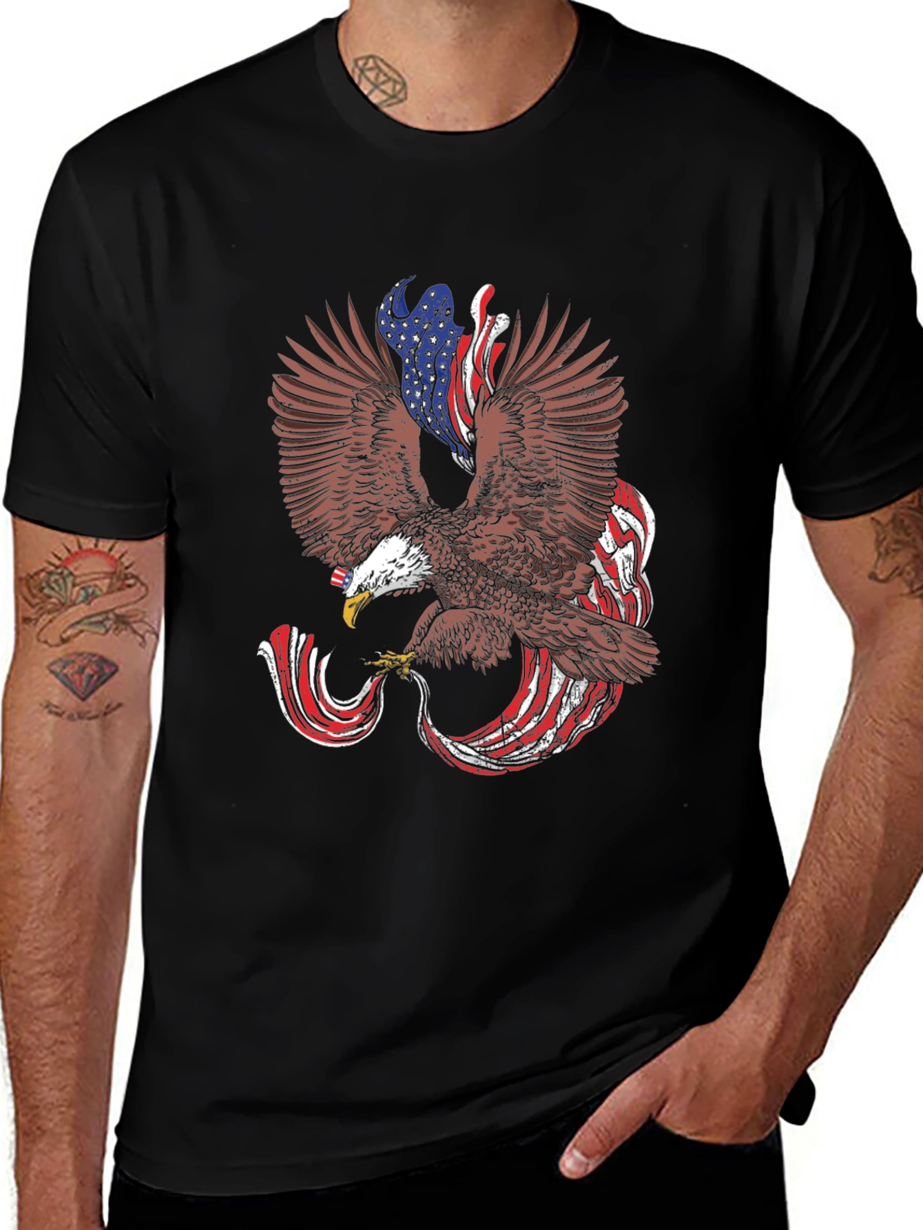 Eagle USA Flag Patriotic T-Shirt