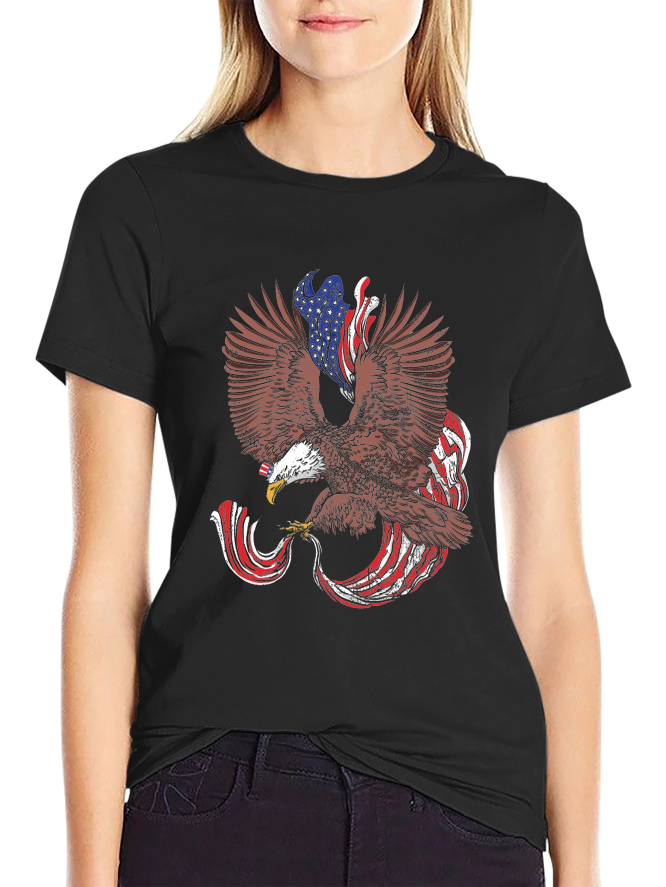 Eagle USA Flag Patriotic T-Shirt