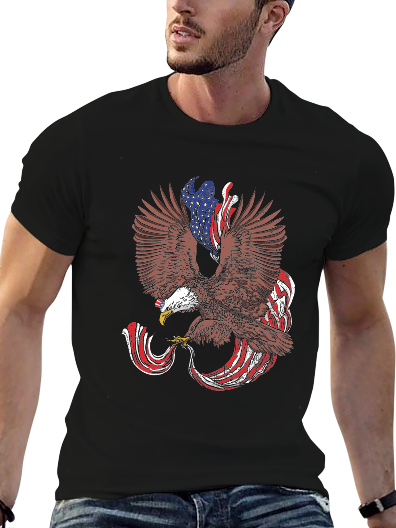 Eagle USA Flag Patriotic T-Shirt