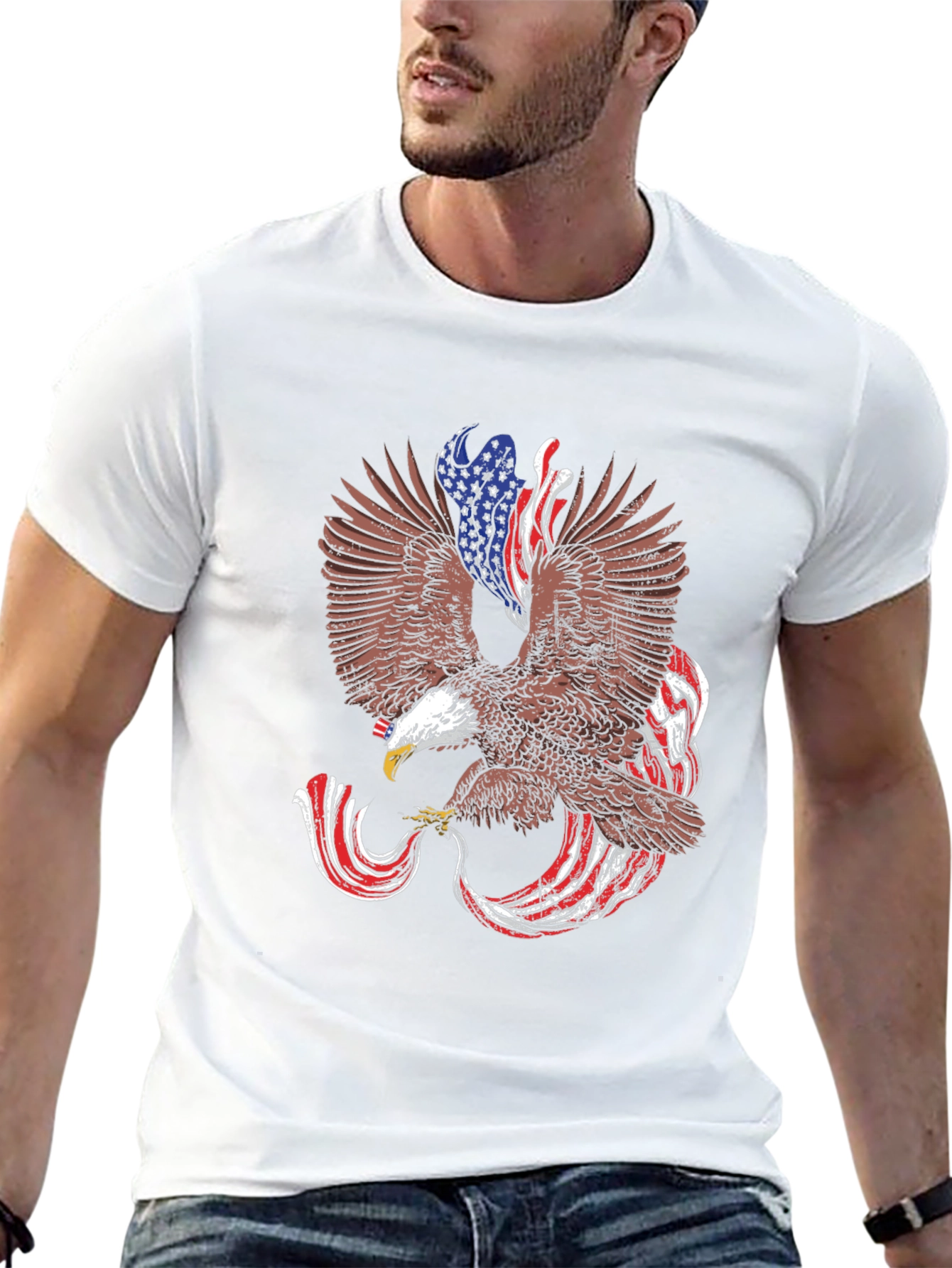 Eagle USA Flag Patriotic T-Shirt
