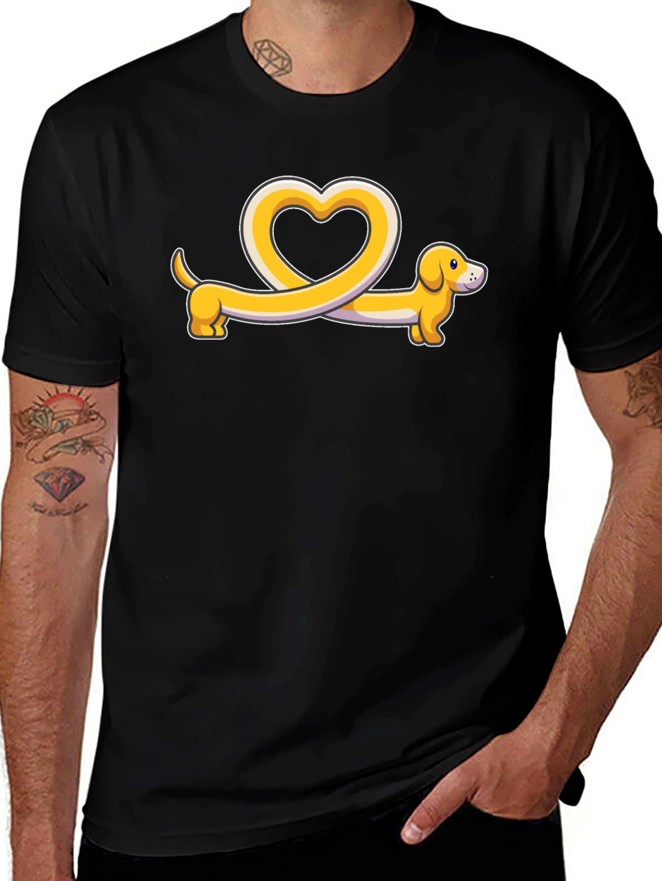 Dachshund Heart T-Shirt - Cute Dog Lover Tee