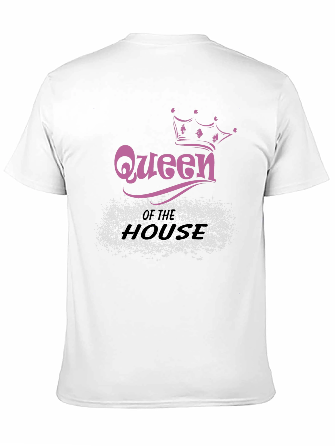 Queen of the House Black Graphic T-Shirt