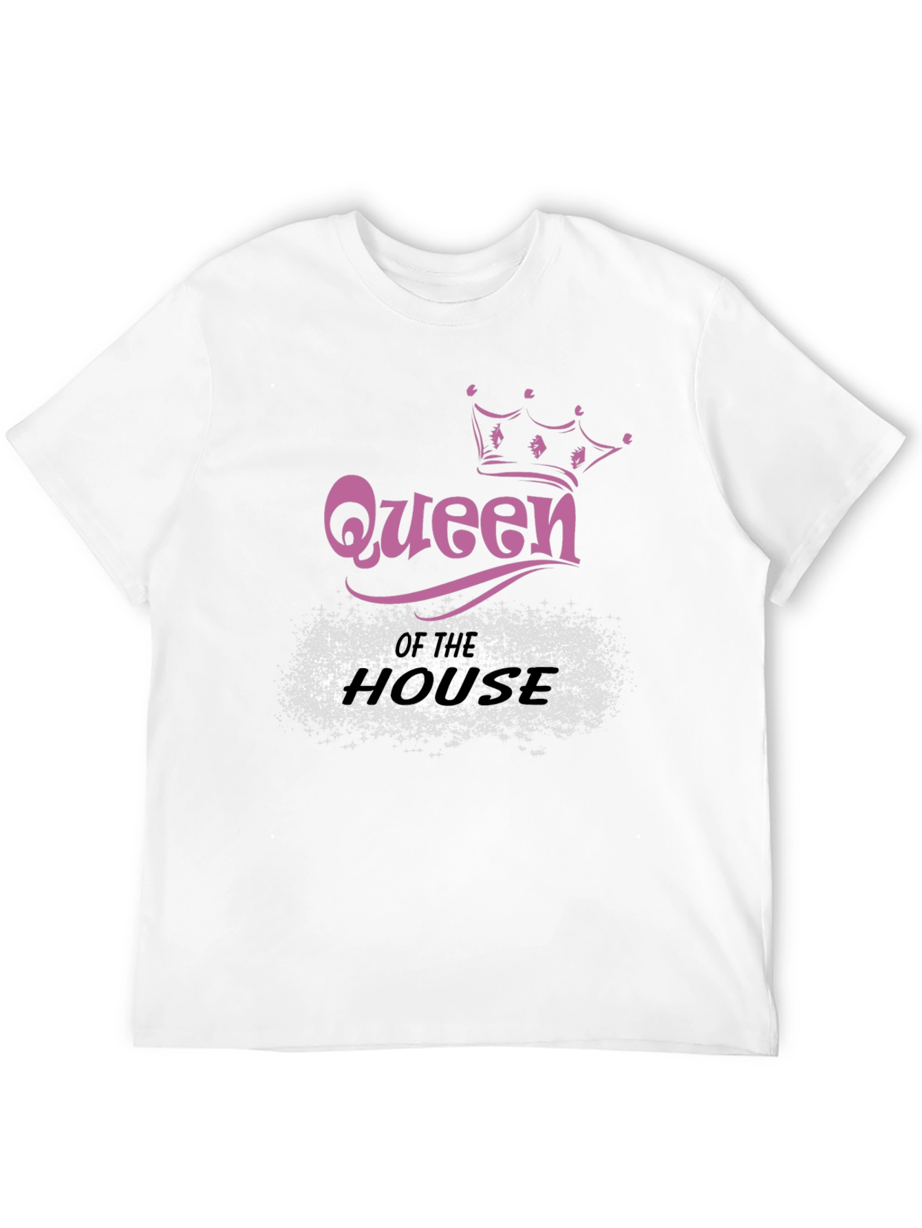 Queen of the House Black Graphic T-Shirt