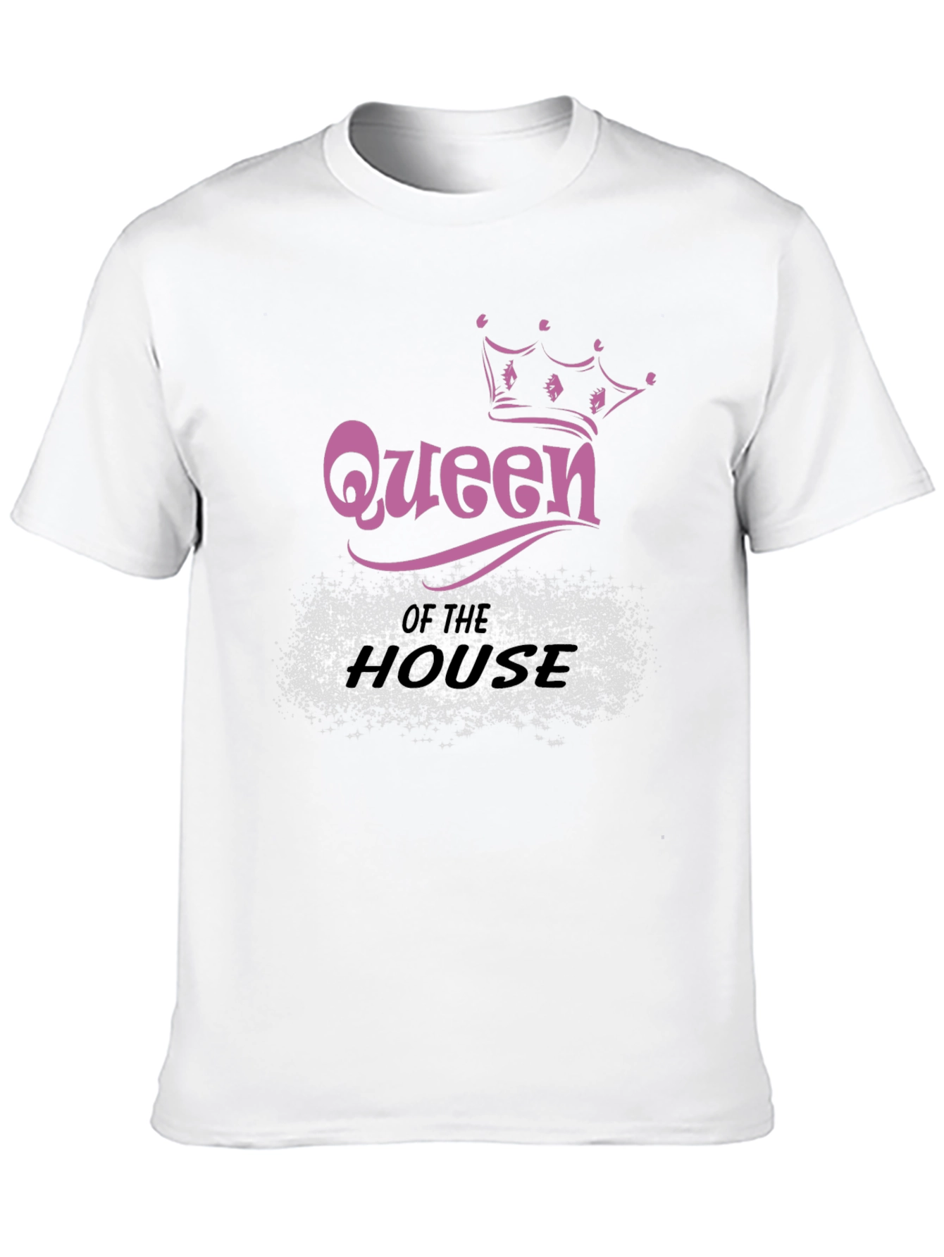 Queen of the House Black Graphic T-Shirt