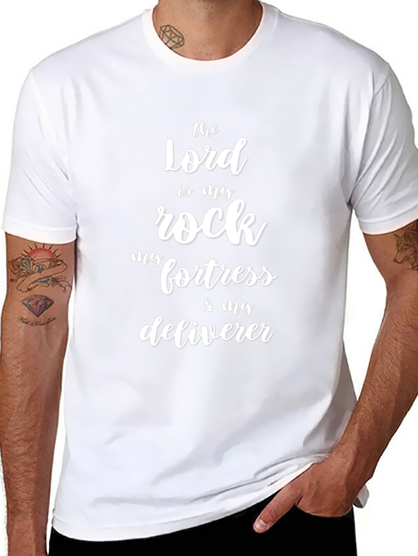 The Lord is My Rock Graphic Tee