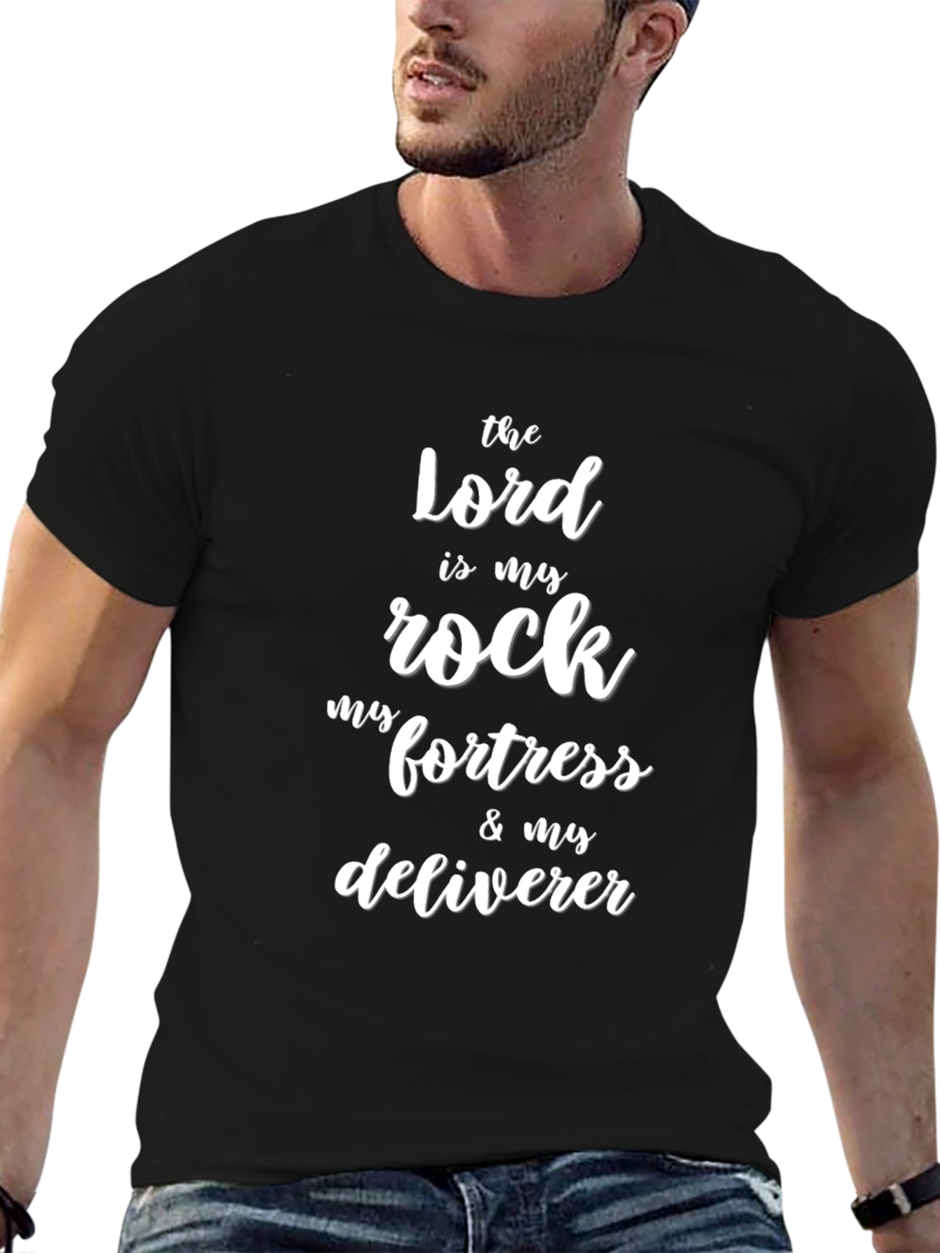 The Lord is My Rock Graphic Tee