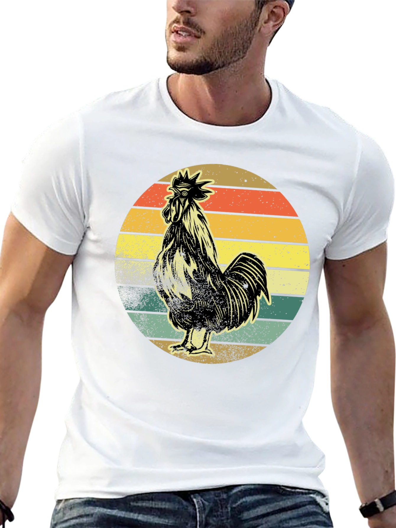 Retro Rooster Graphic Tee