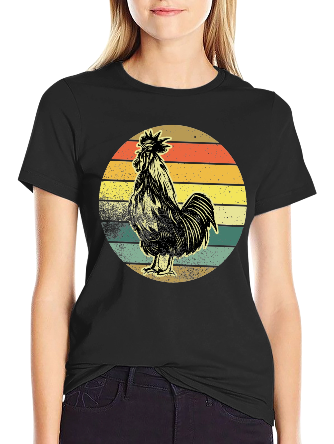 Retro Rooster Graphic Tee