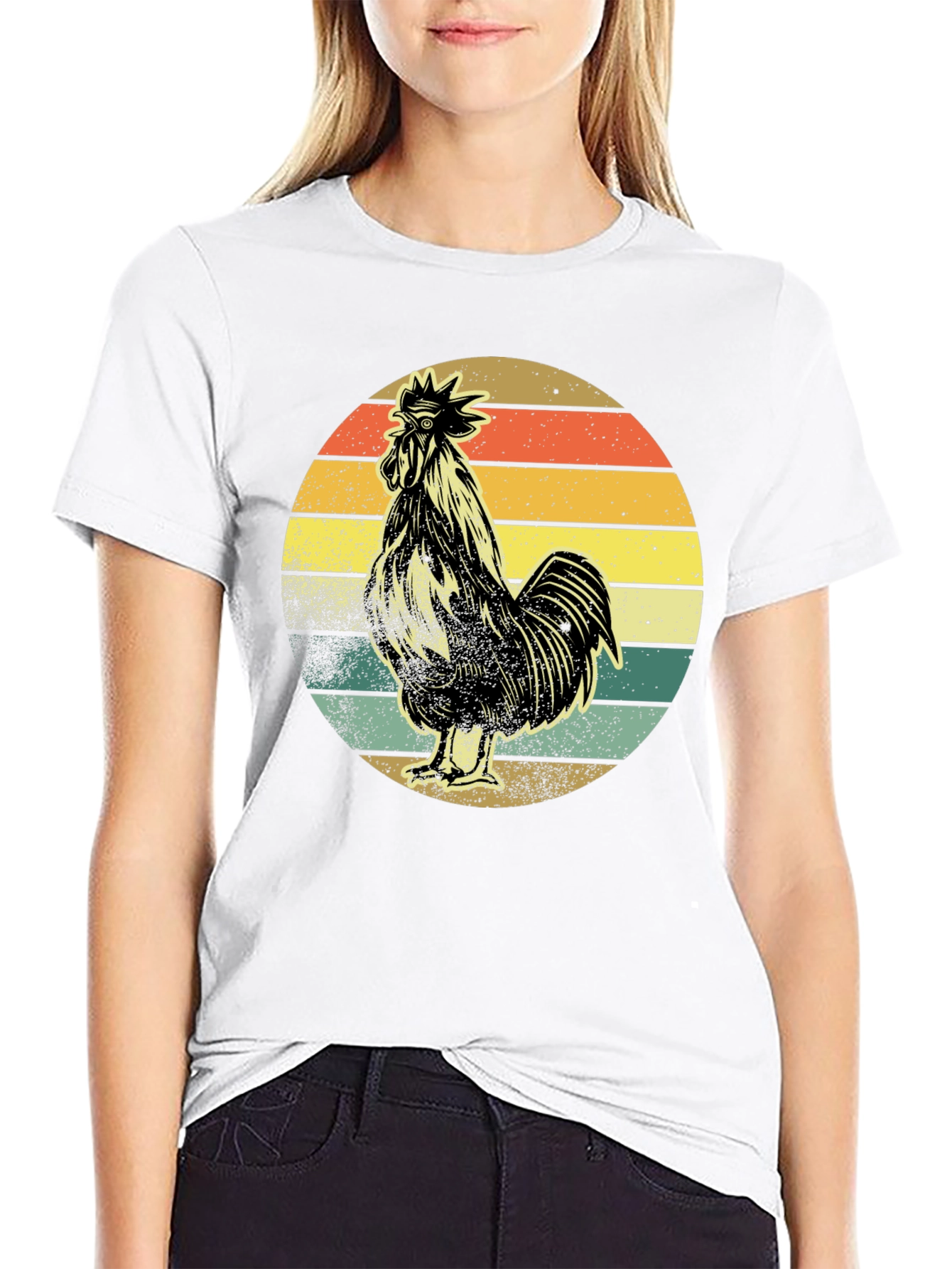 Retro Rooster Graphic Tee