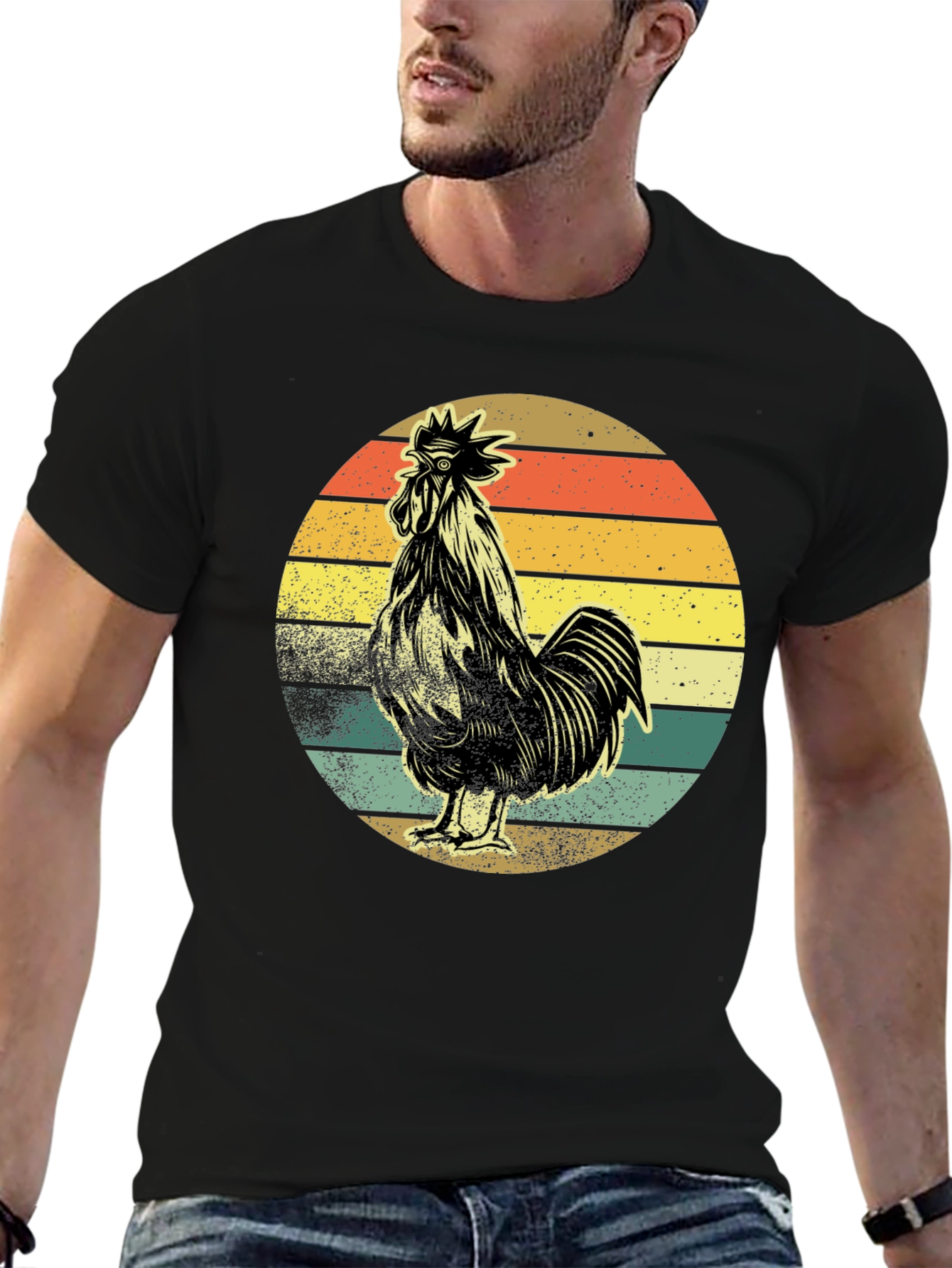 Retro Rooster Graphic Tee