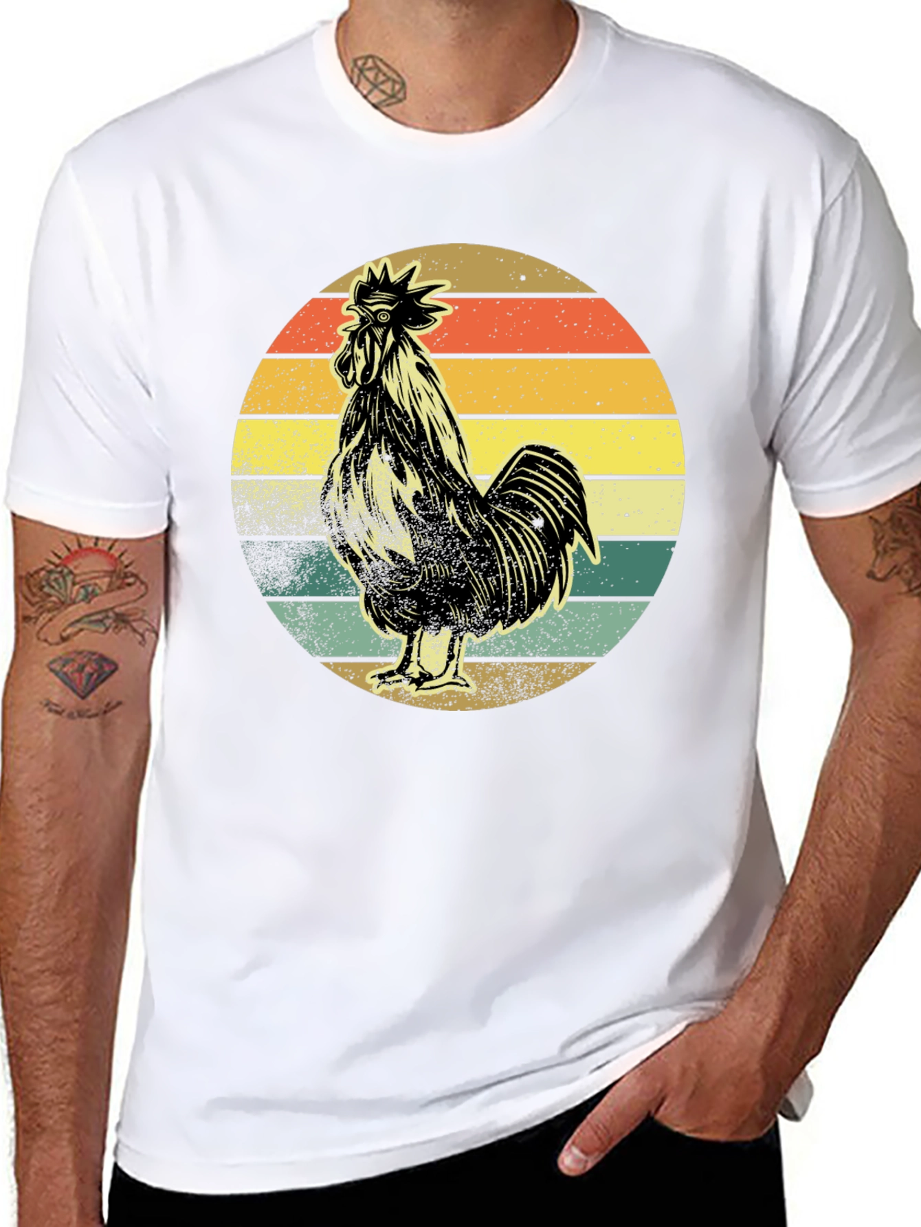 Retro Rooster Graphic Tee