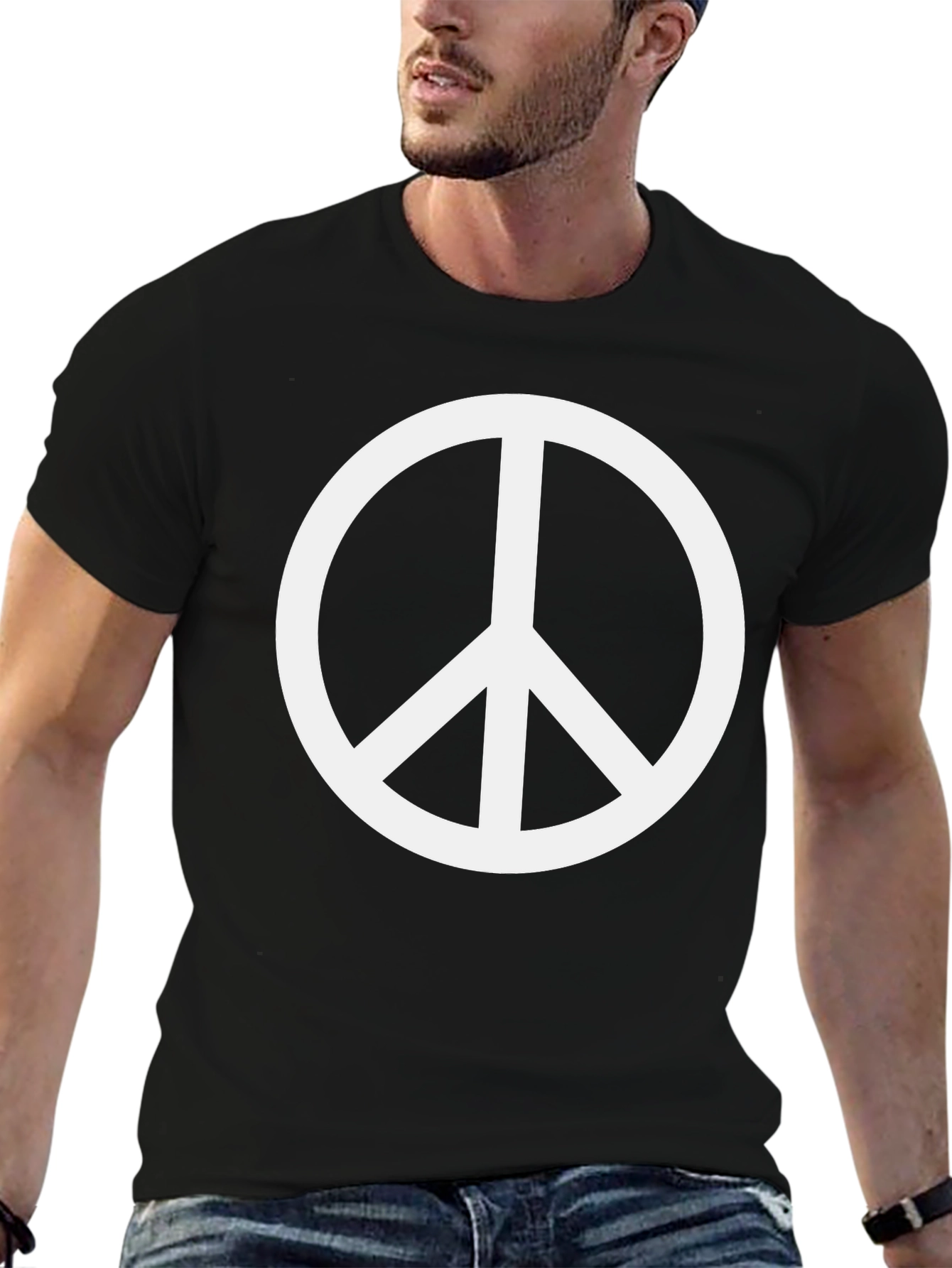 Peace Sign Black T-Shirt