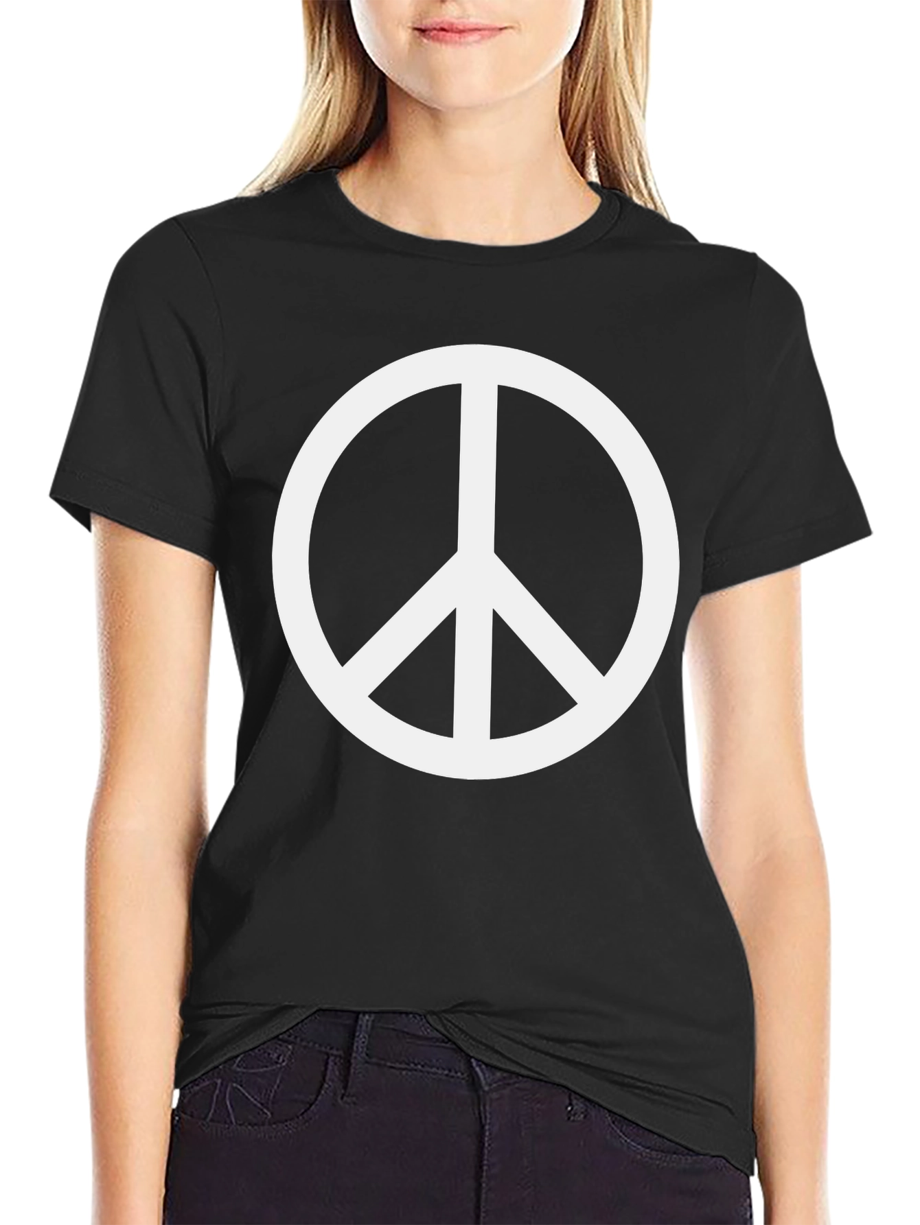 Peace Sign Black T-Shirt