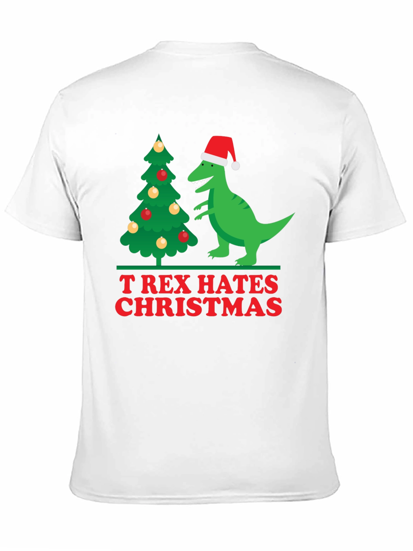 T-Rex Hates Christmas Holiday T-Shirt