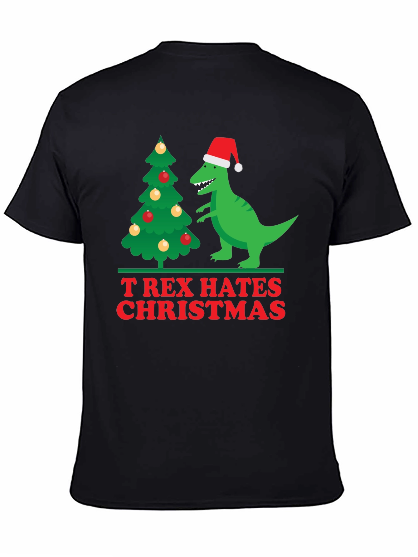 T-Rex Hates Christmas Holiday T-Shirt