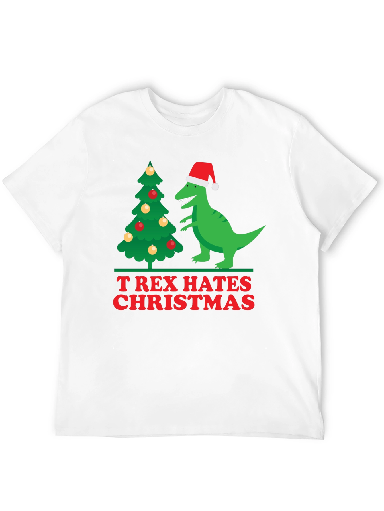 T-Rex Hates Christmas Holiday T-Shirt