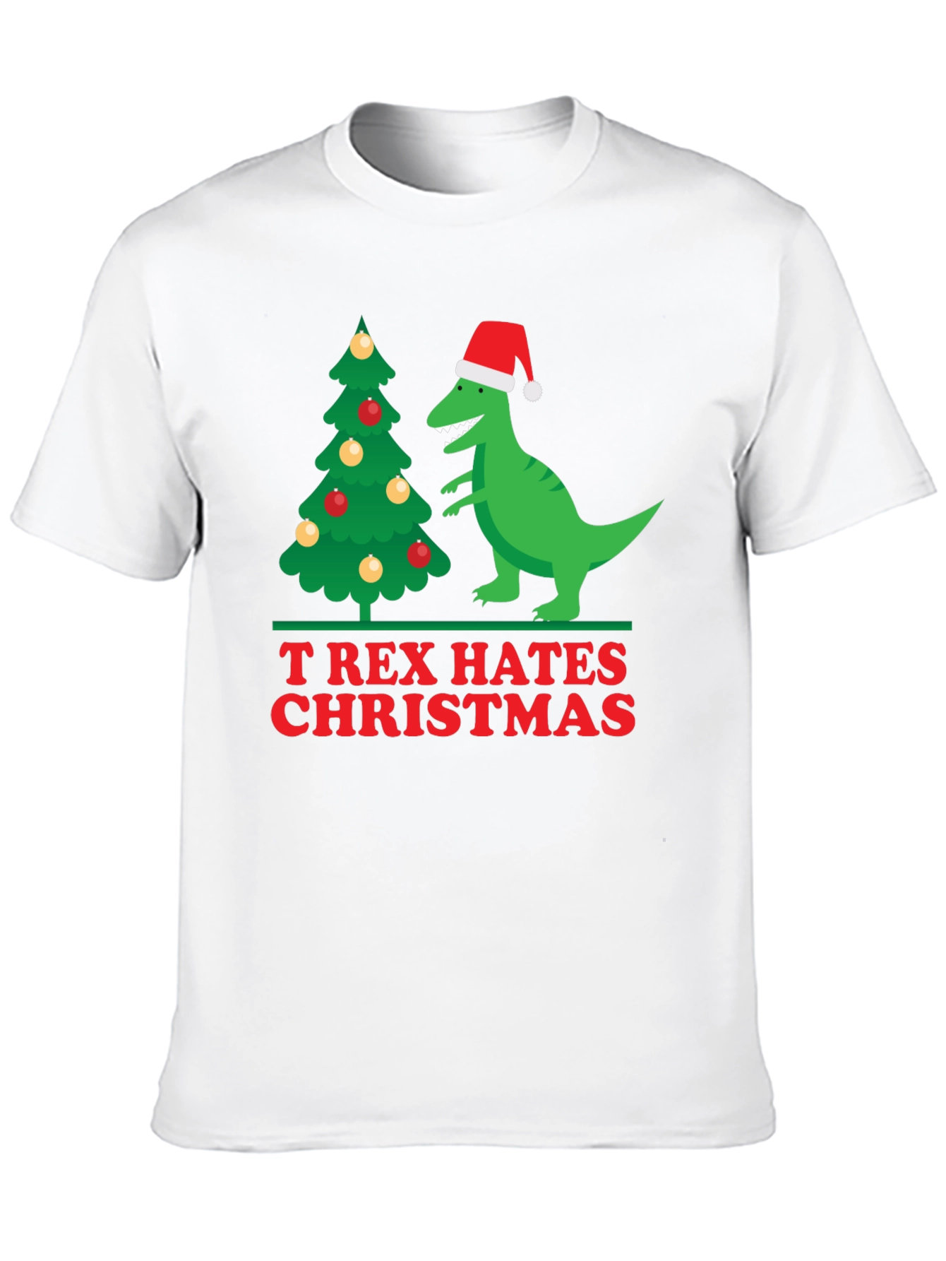 T-Rex Hates Christmas Holiday T-Shirt